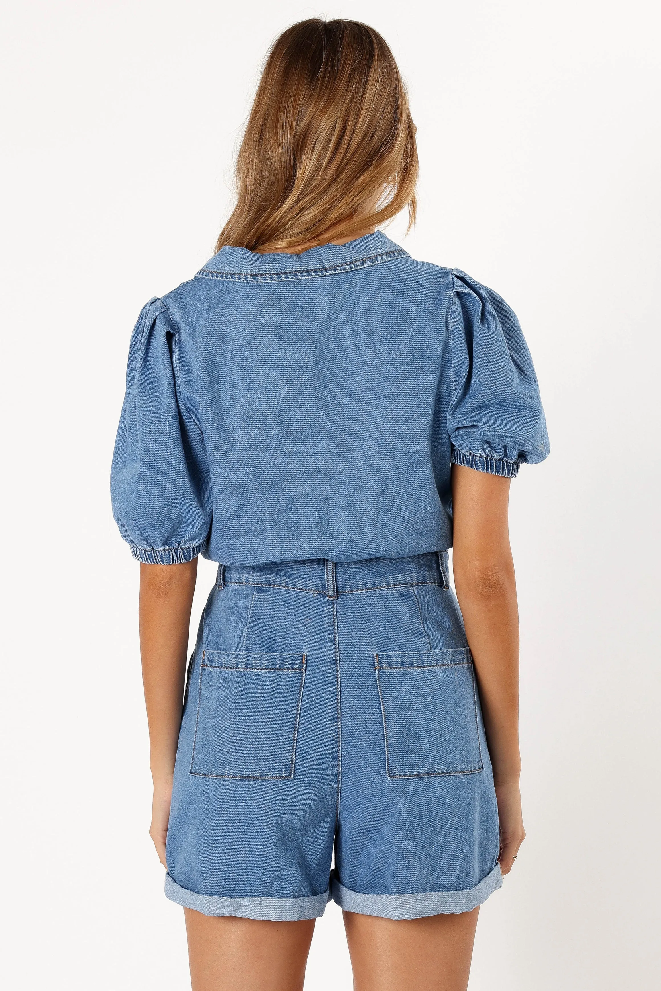 Harry Romper - Medium Denim sold by Petal & Pup product image thumbnail 4