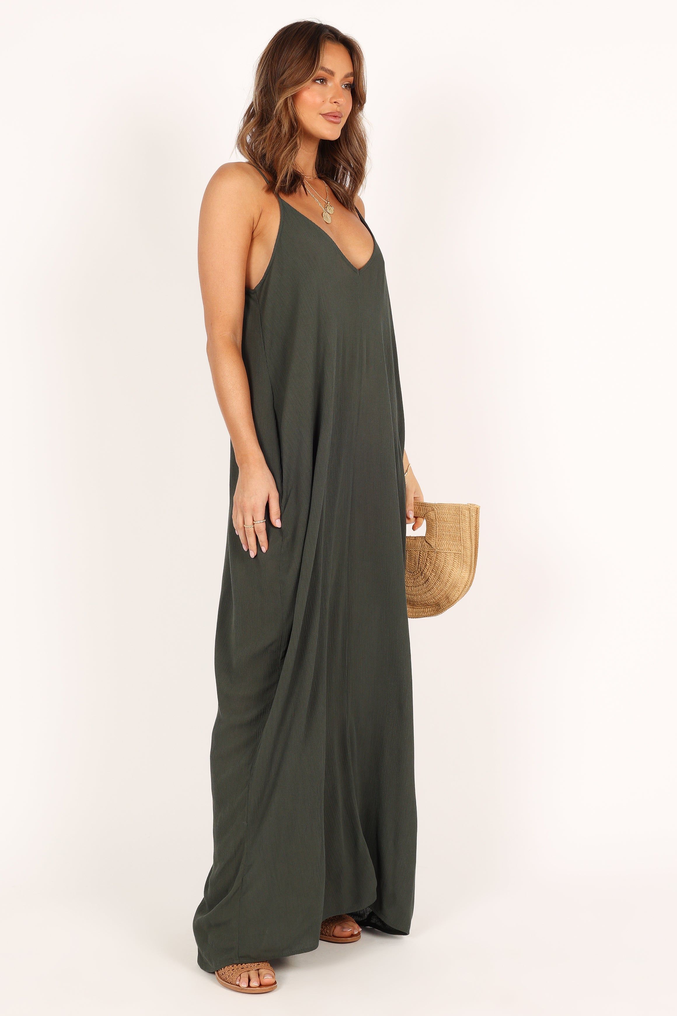 Daphne Maxi Dress - Olive sold by Petal & Pup product image thumbnail 7