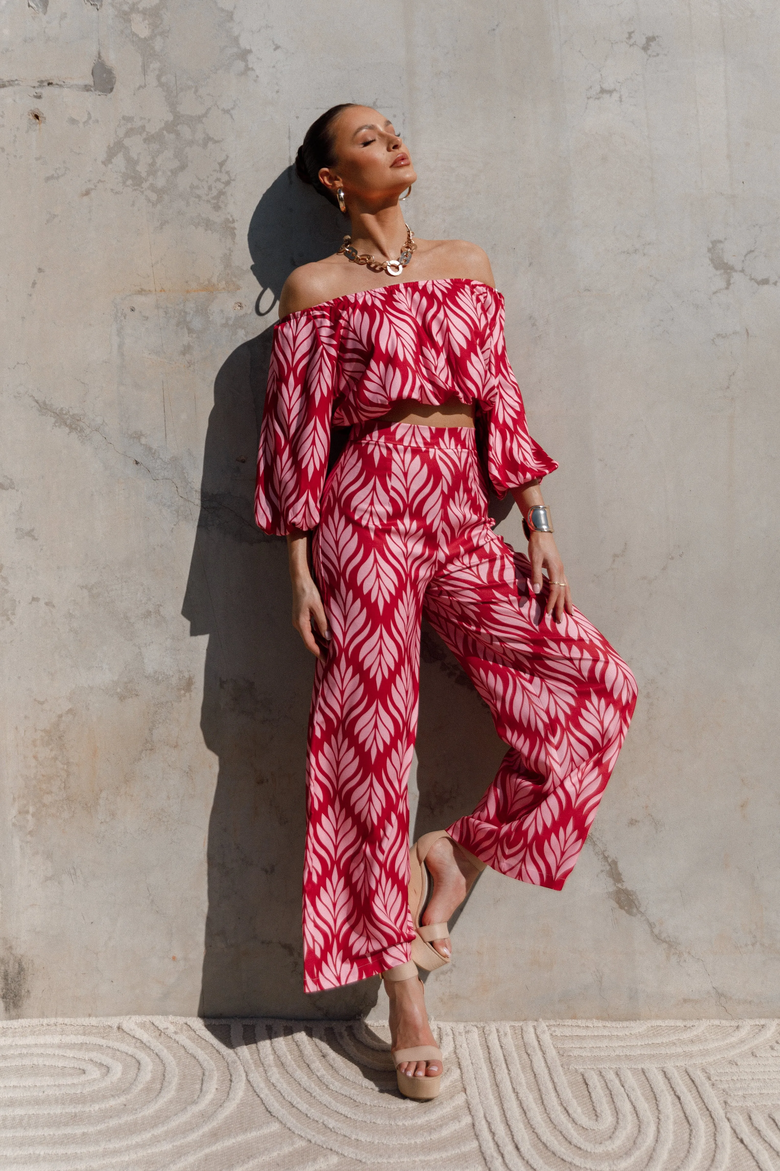 Alexia Wide Leg Pants - Pink sold by Petal & Pup product image thumbnail 2