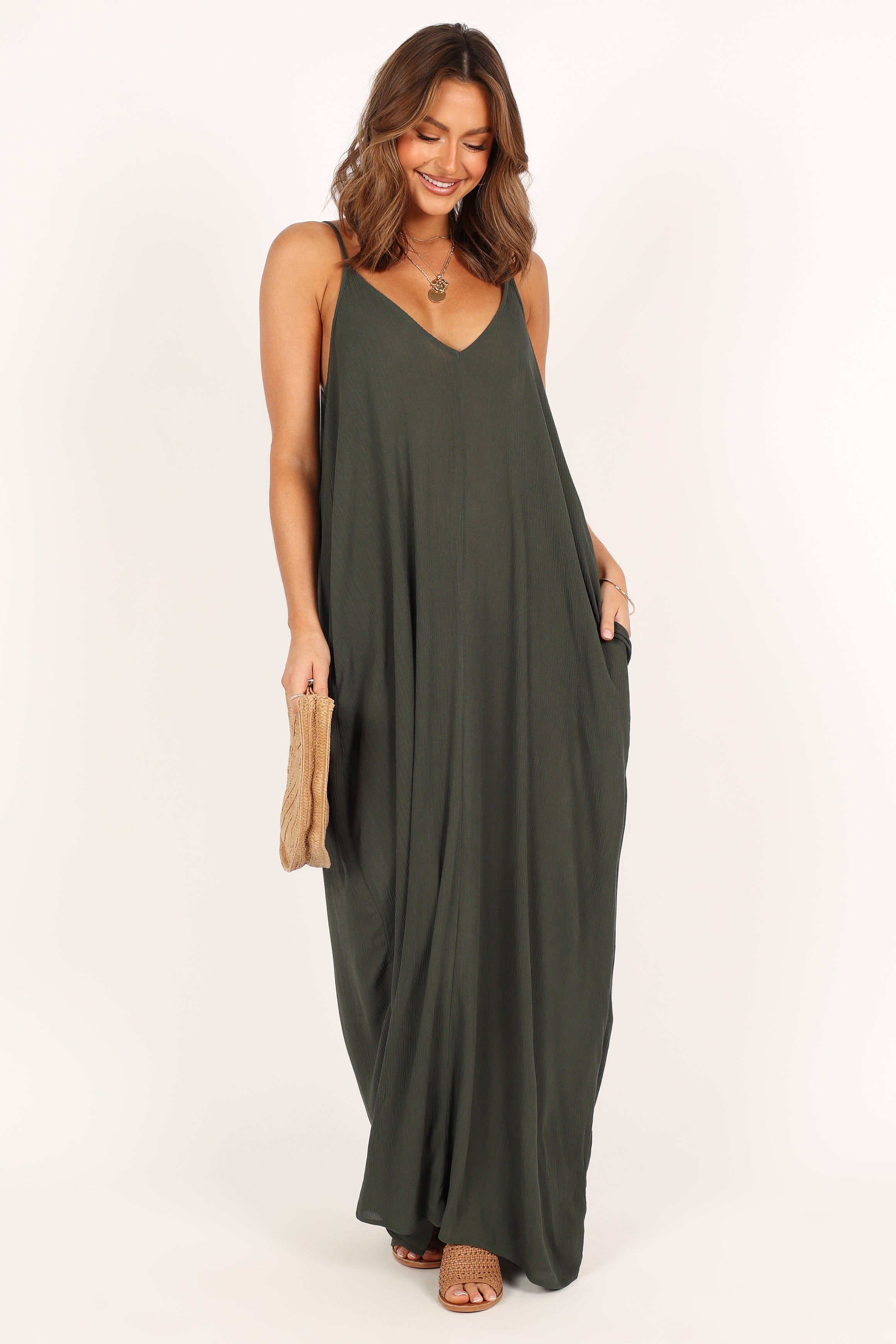 Daphne Maxi Dress - Olive sold by Petal & Pup product image thumbnail 8