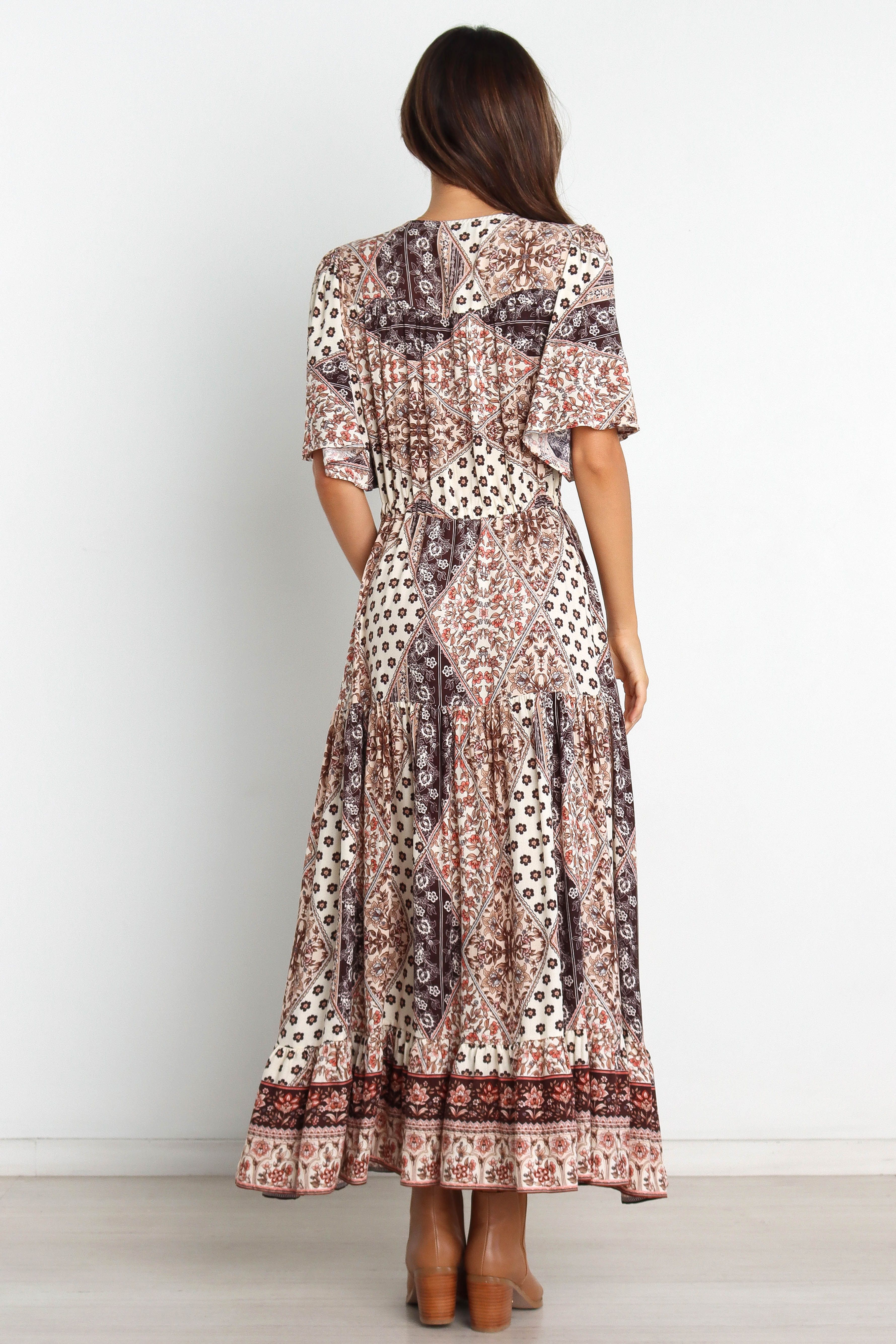 Kendra Dress - Brown sold by Petal & Pup product image thumbnail 2