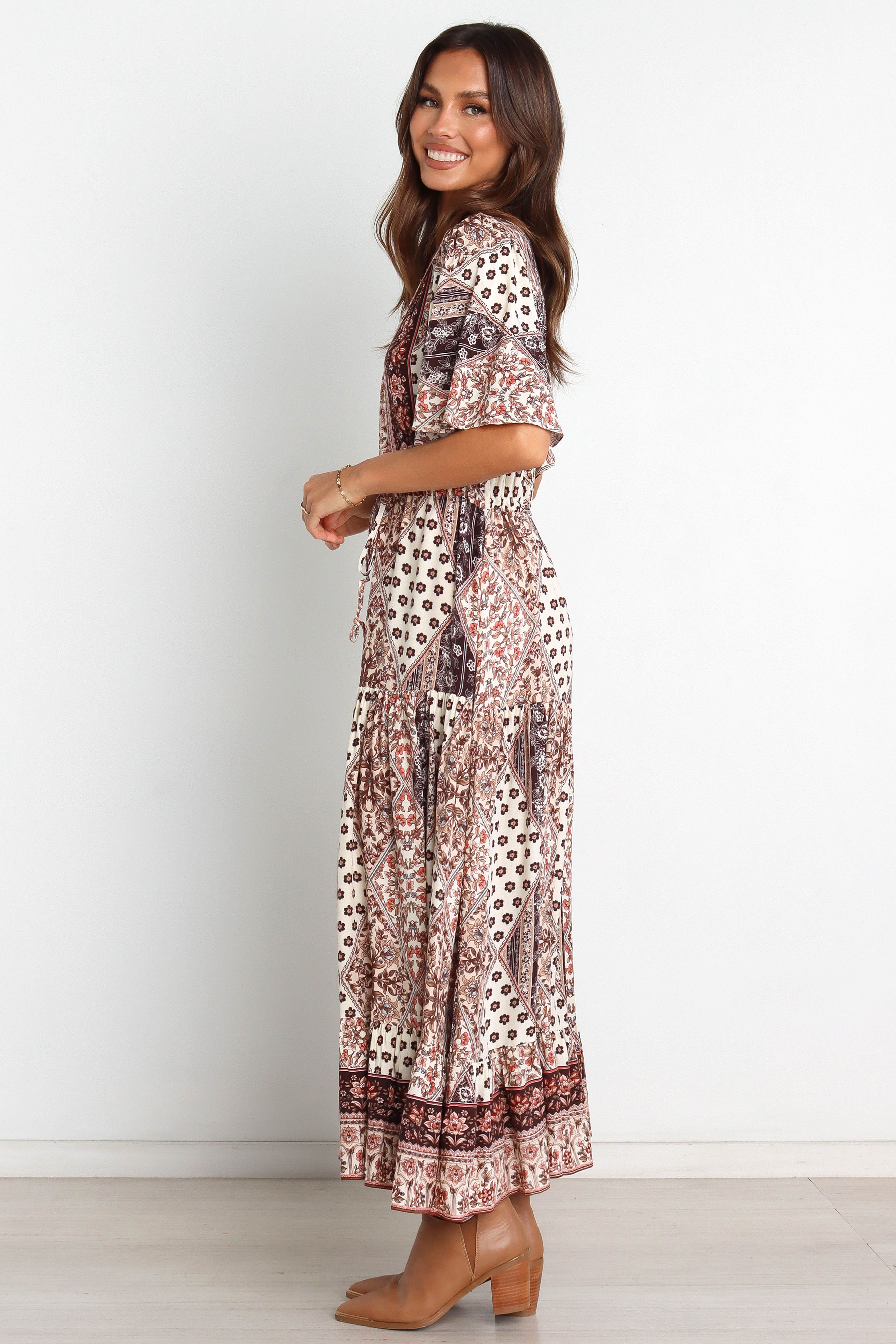 Kendra Dress - Brown sold by Petal & Pup product image thumbnail 6