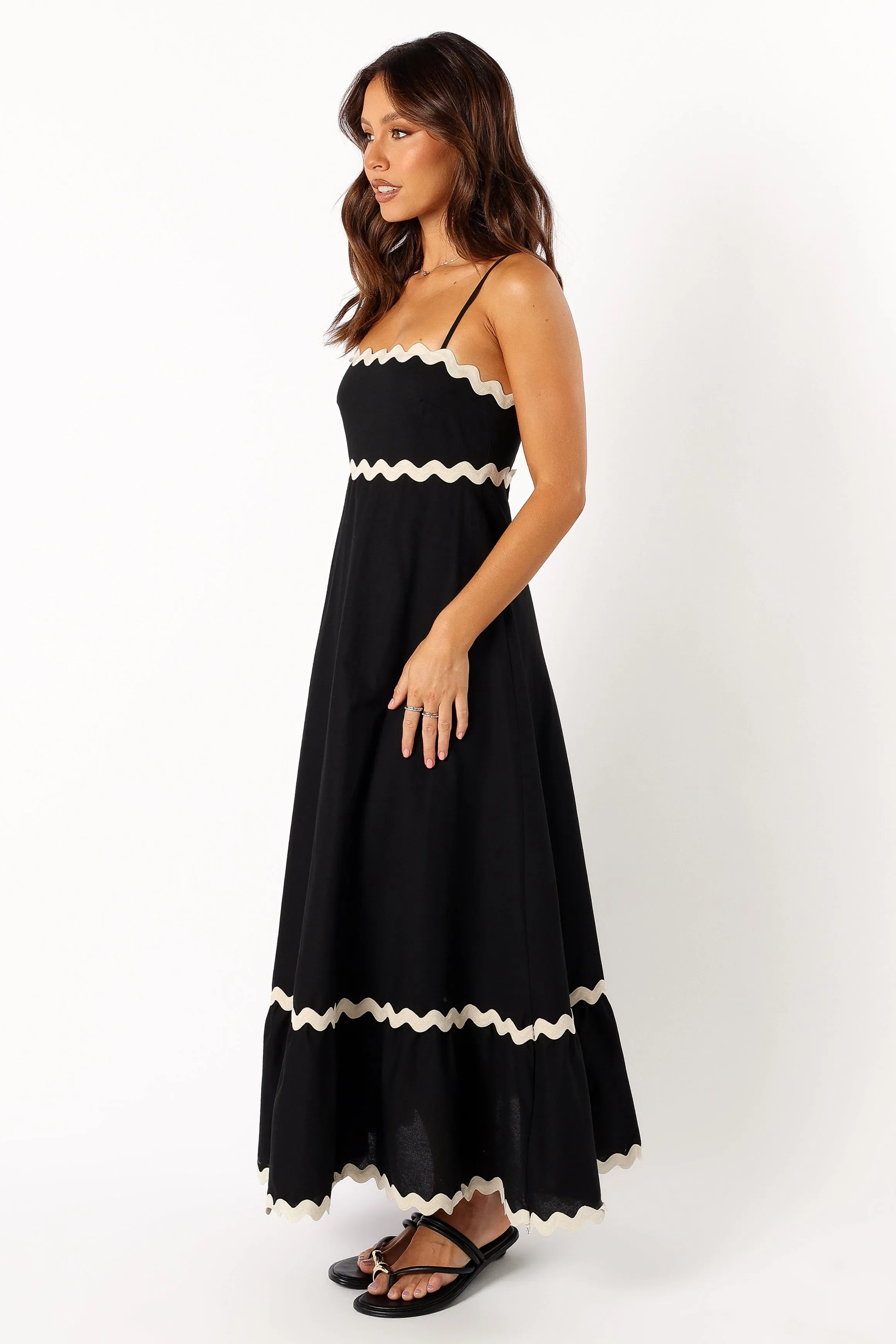 Yana Maxi Dress - Black Cream sold by Petal & Pup product image thumbnail 4