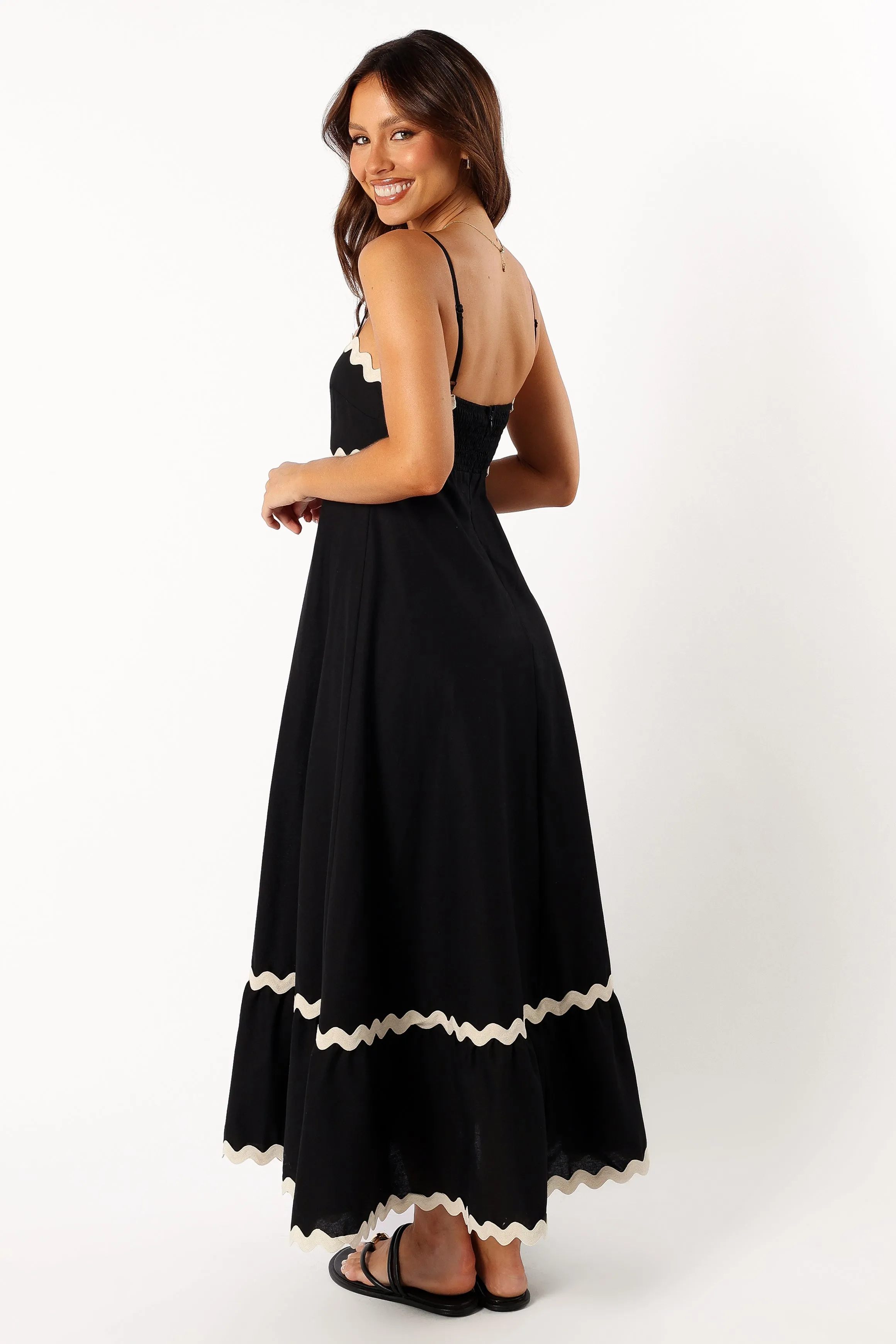 Yana Maxi Dress - Black Cream sold by Petal & Pup product image thumbnail 5