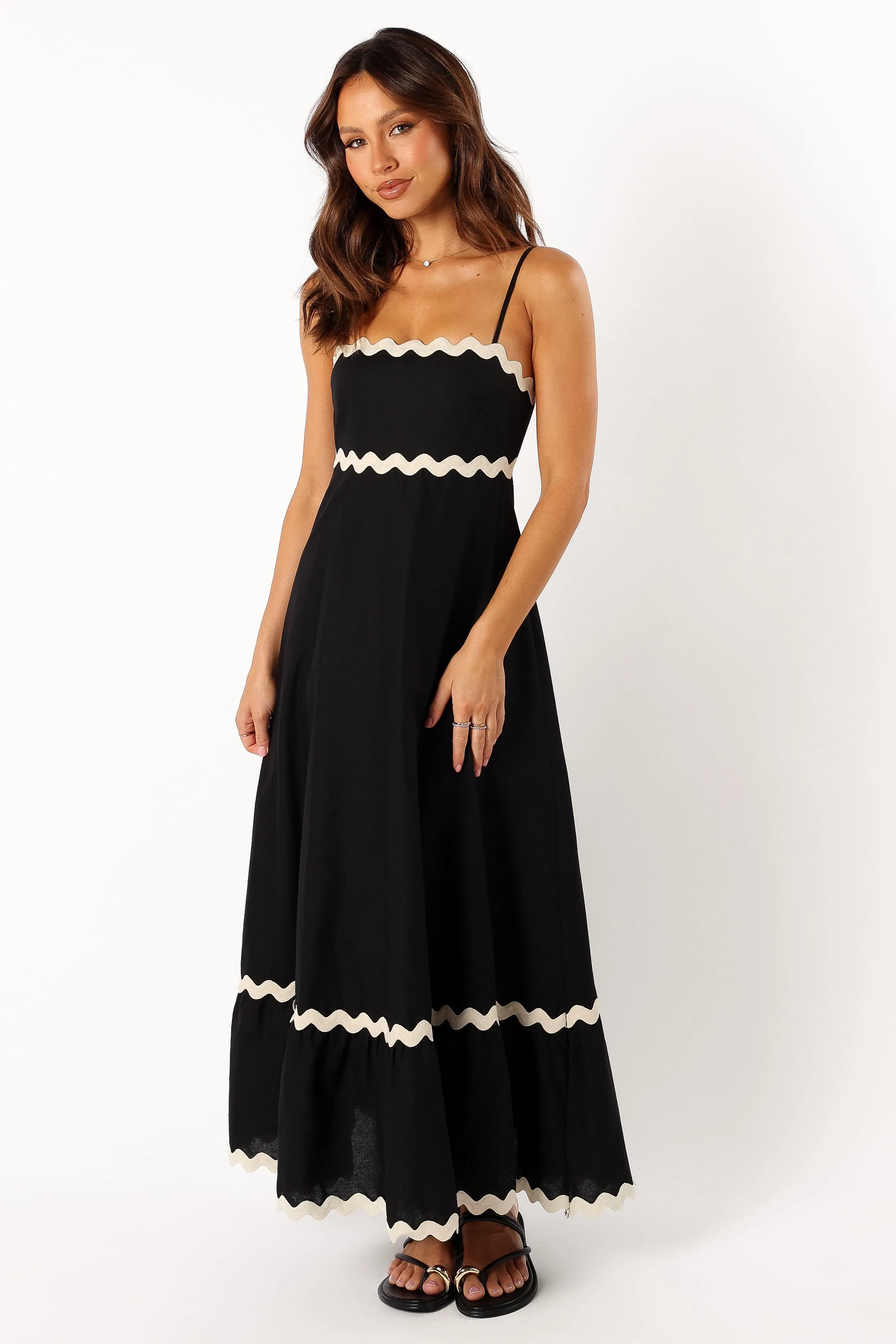 Yana Maxi Dress - Black Cream sold by Petal & Pup product image thumbnail 3
