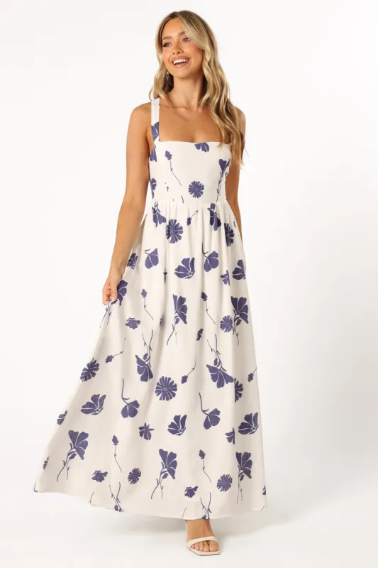 Hazel Maxi Dress - Navy Floral sold by Petal & Pup