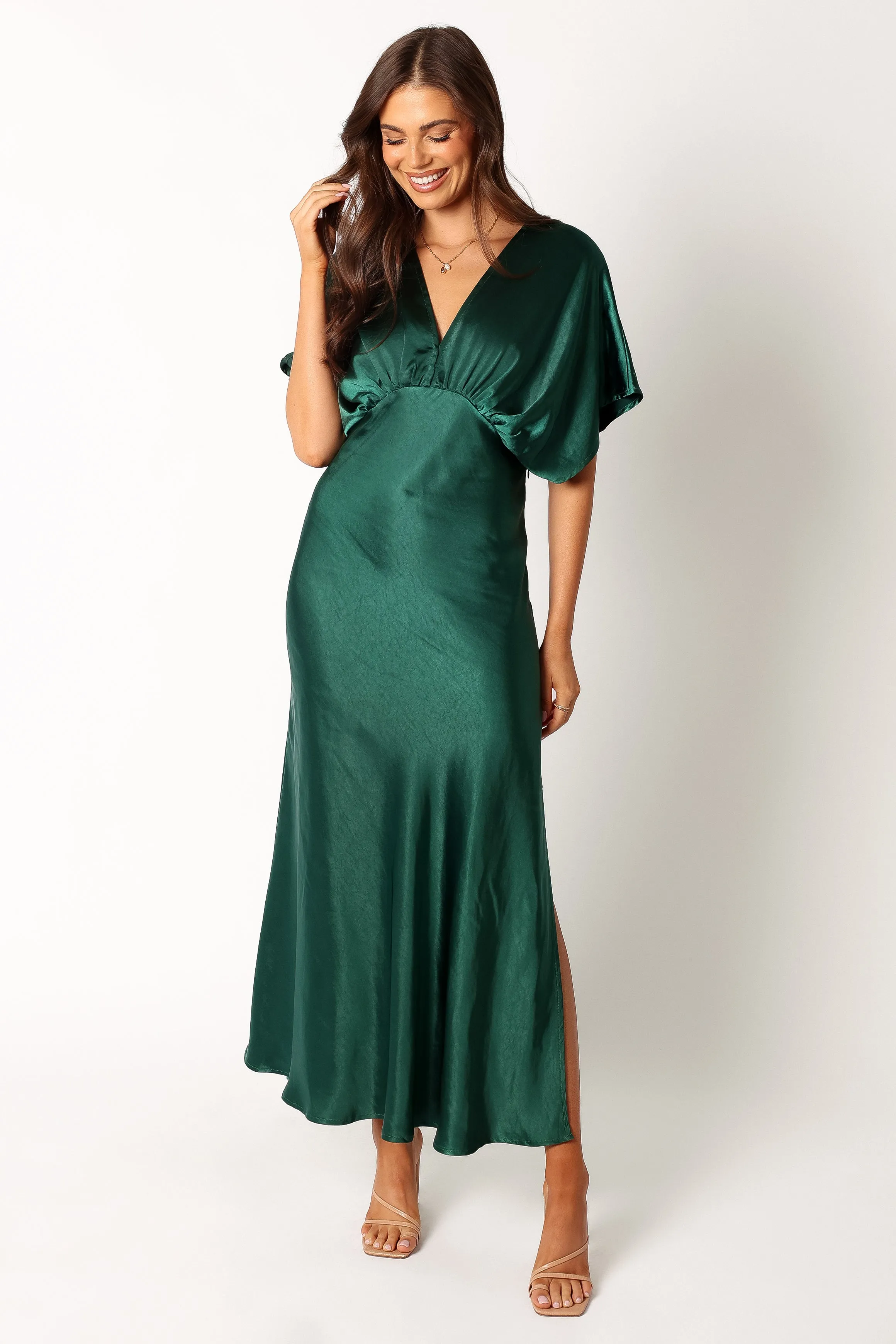 Ciara Maxi Dress - Dark Emerald sold by Petal & Pup