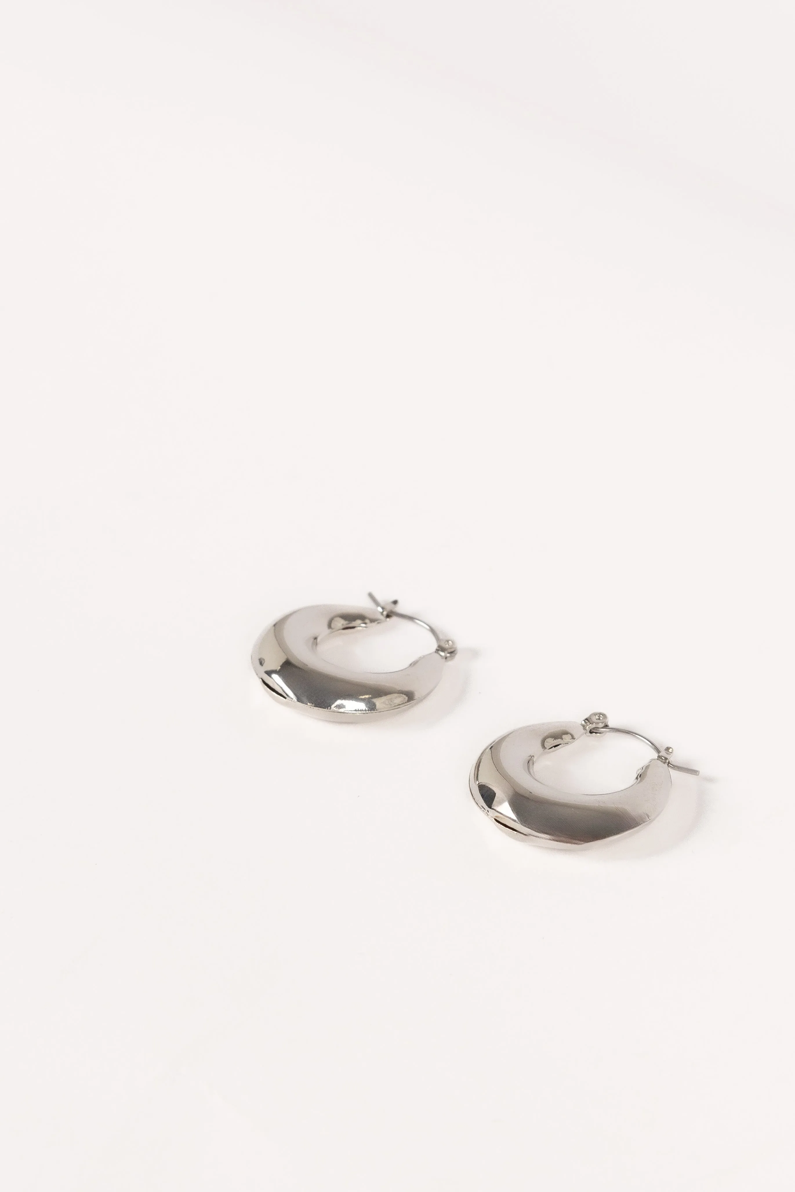 James Hoop Earrings - Silver sold by Petal & Pup
