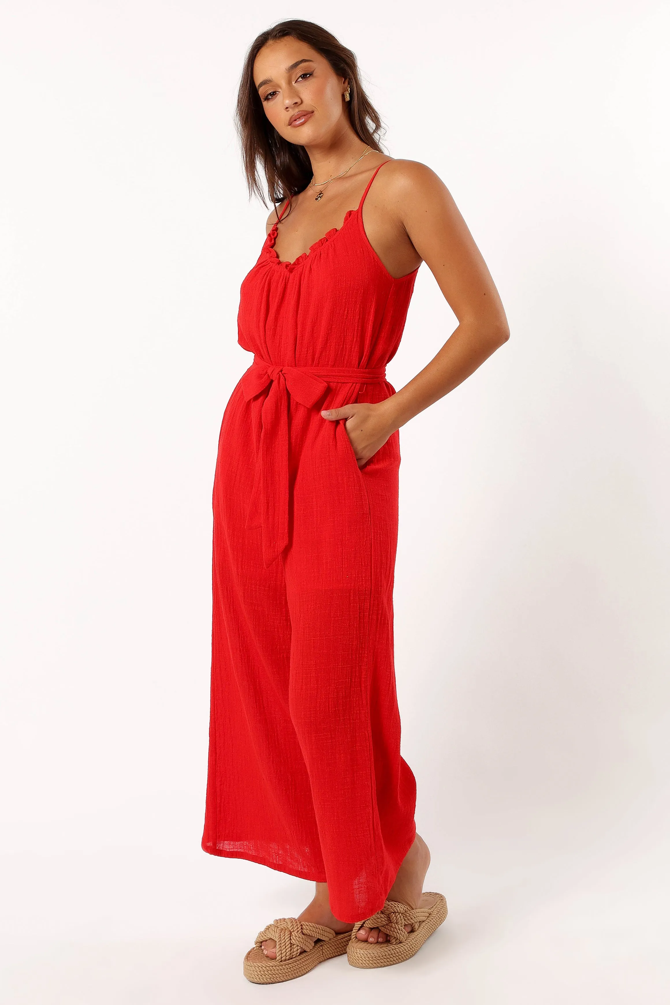 Alondra Jumpsuit - Red sold by Petal & Pup product image thumbnail 3