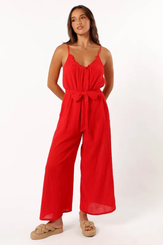 Alondra Jumpsuit - Red sold by Petal & Pup