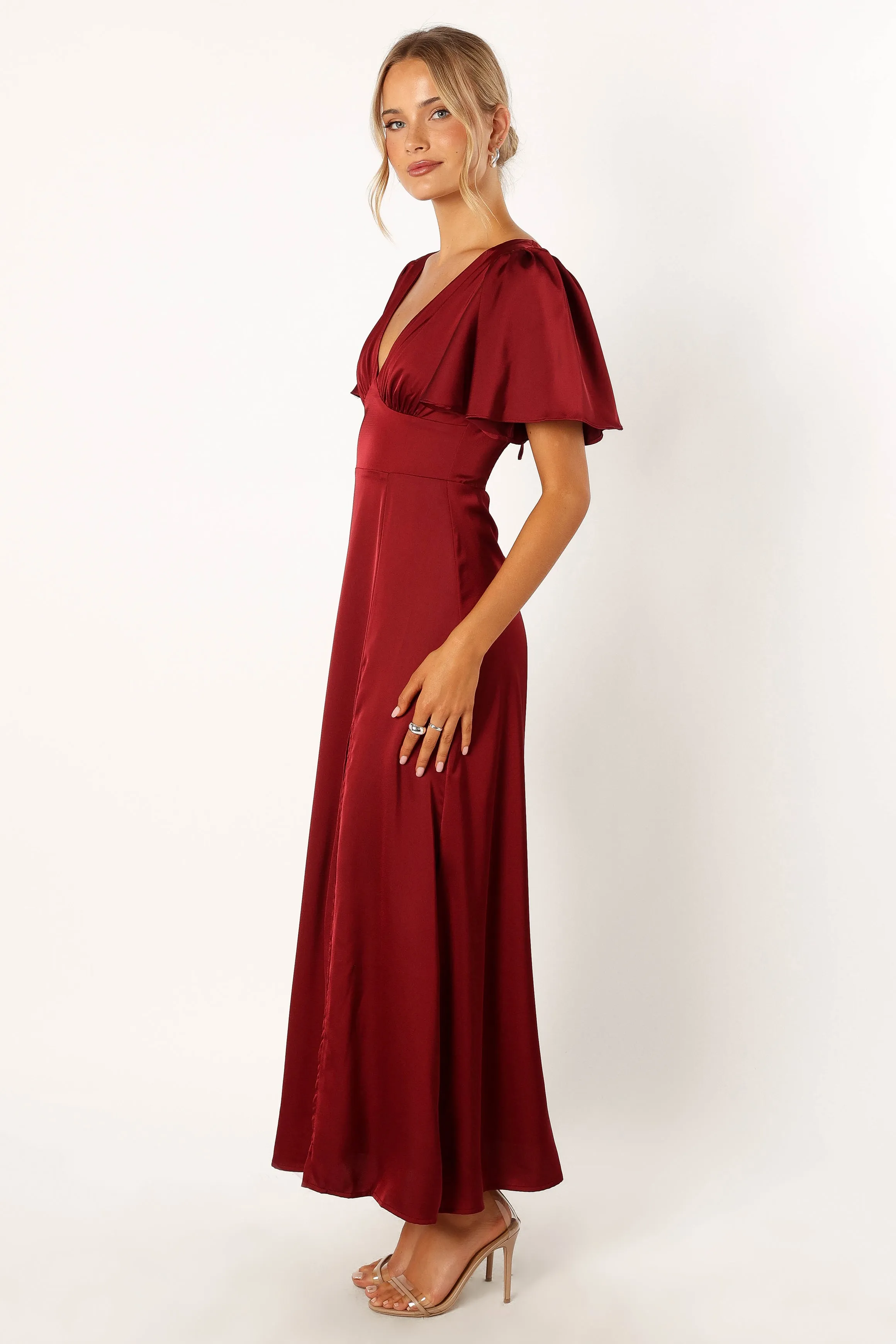 Casper Maxi Dress - Wine sold by Petal & Pup product image thumbnail 4