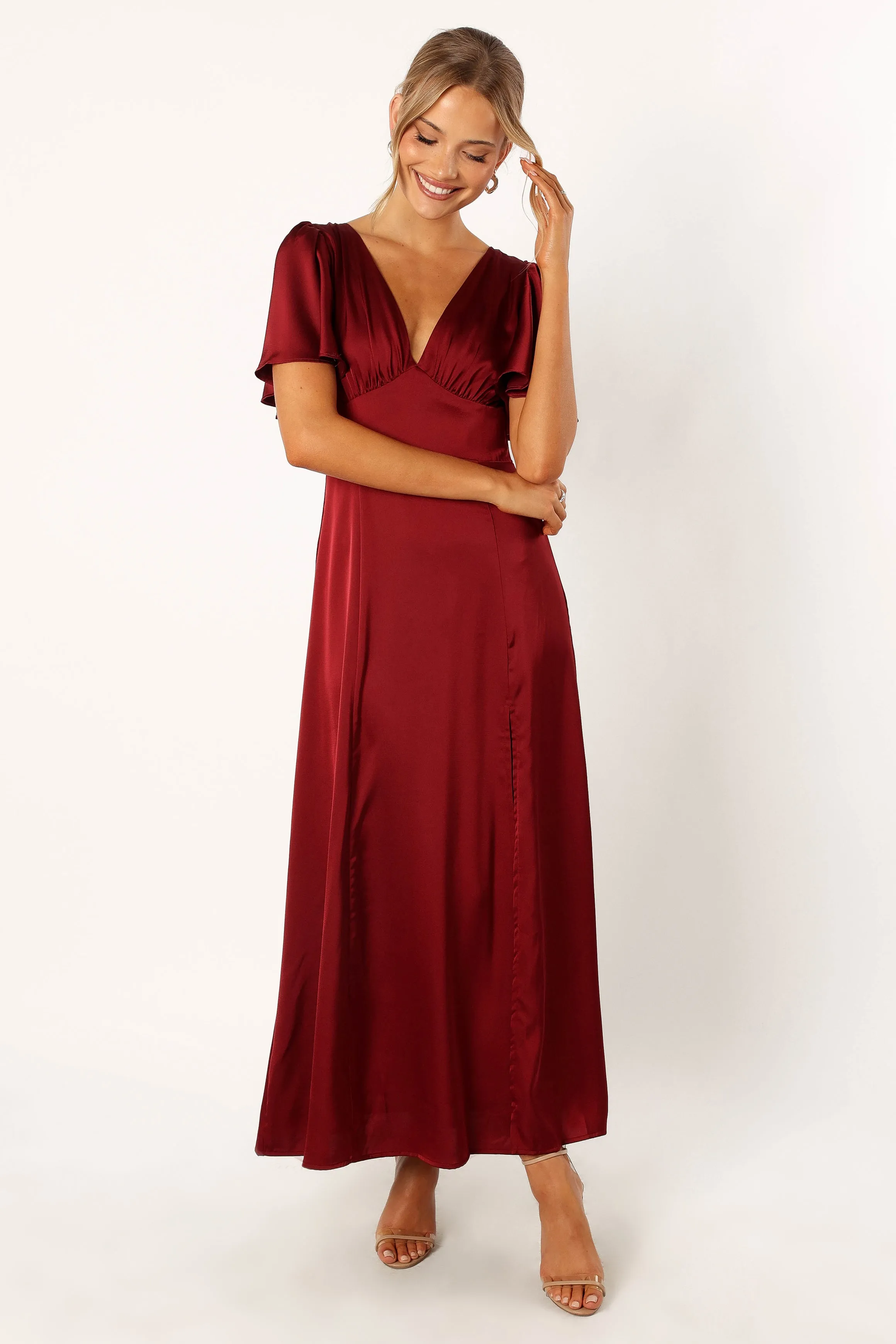 Casper Maxi Dress - Wine sold by Petal & Pup product image thumbnail 5