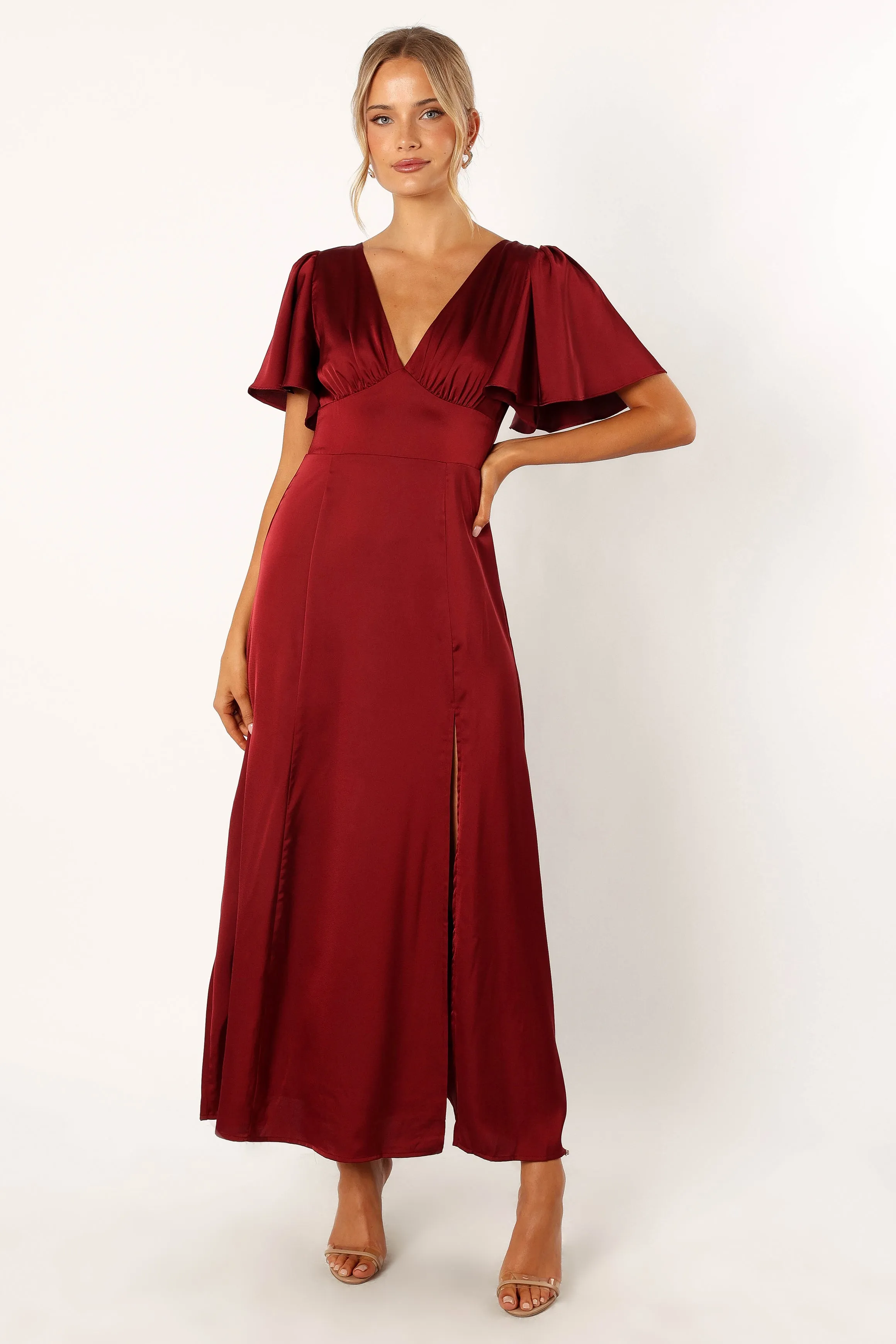 Casper Maxi Dress - Wine sold by Petal & Pup product image thumbnail 3