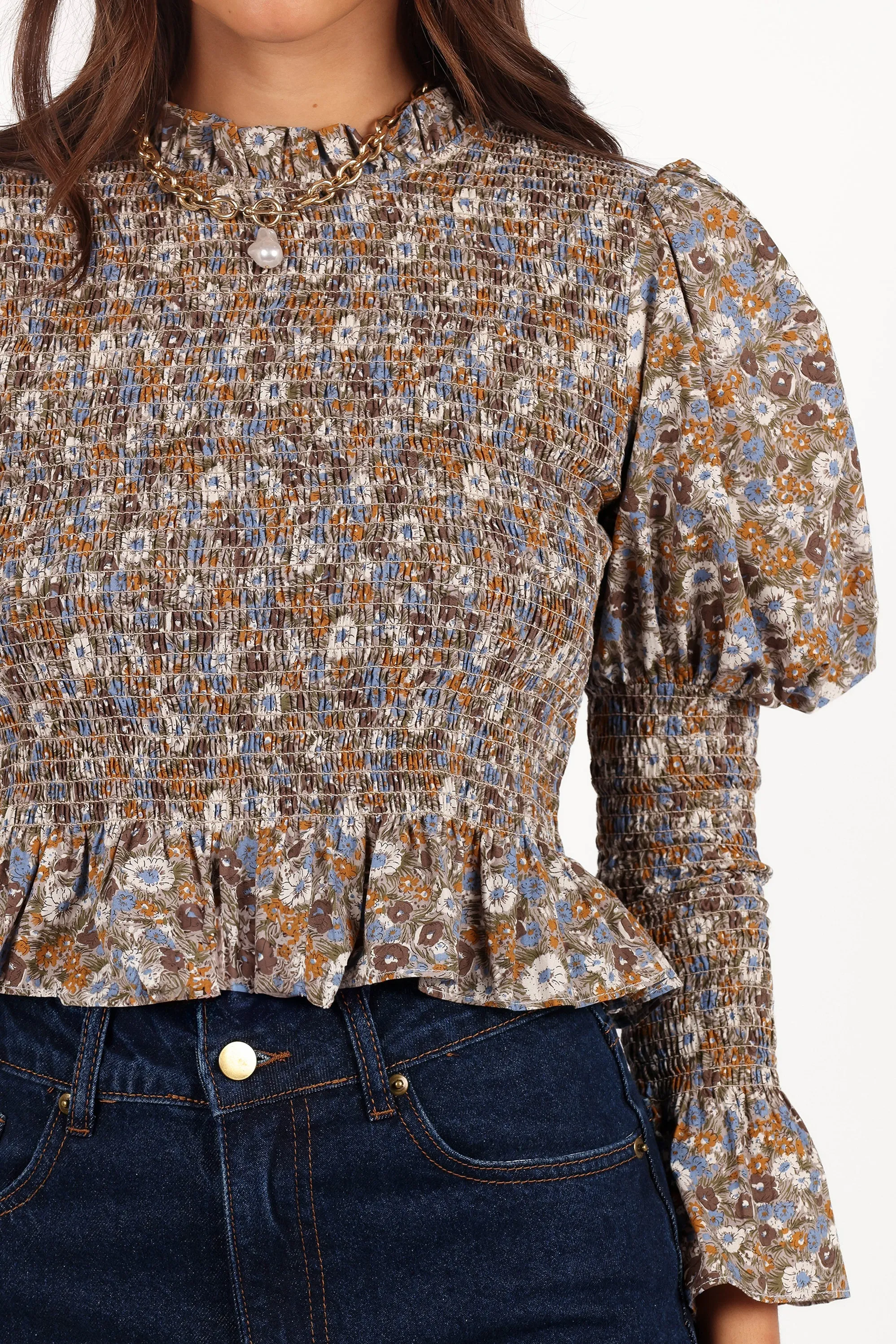 Novah Long Sleeve Top - Olive Floral sold by Petal & Pup product image thumbnail 4