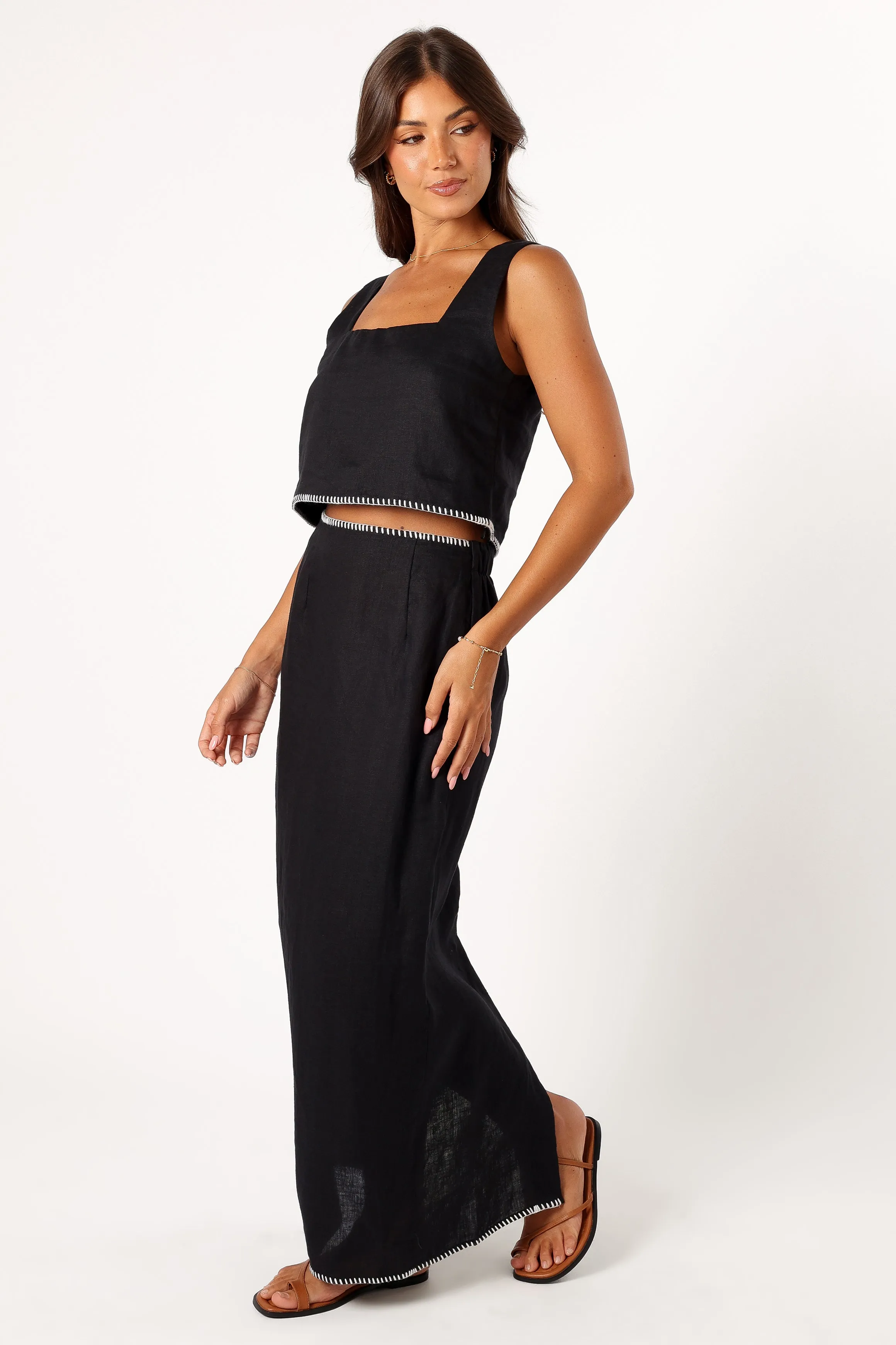 Odette Midi Skirt - Black sold by Petal & Pup product image thumbnail 4