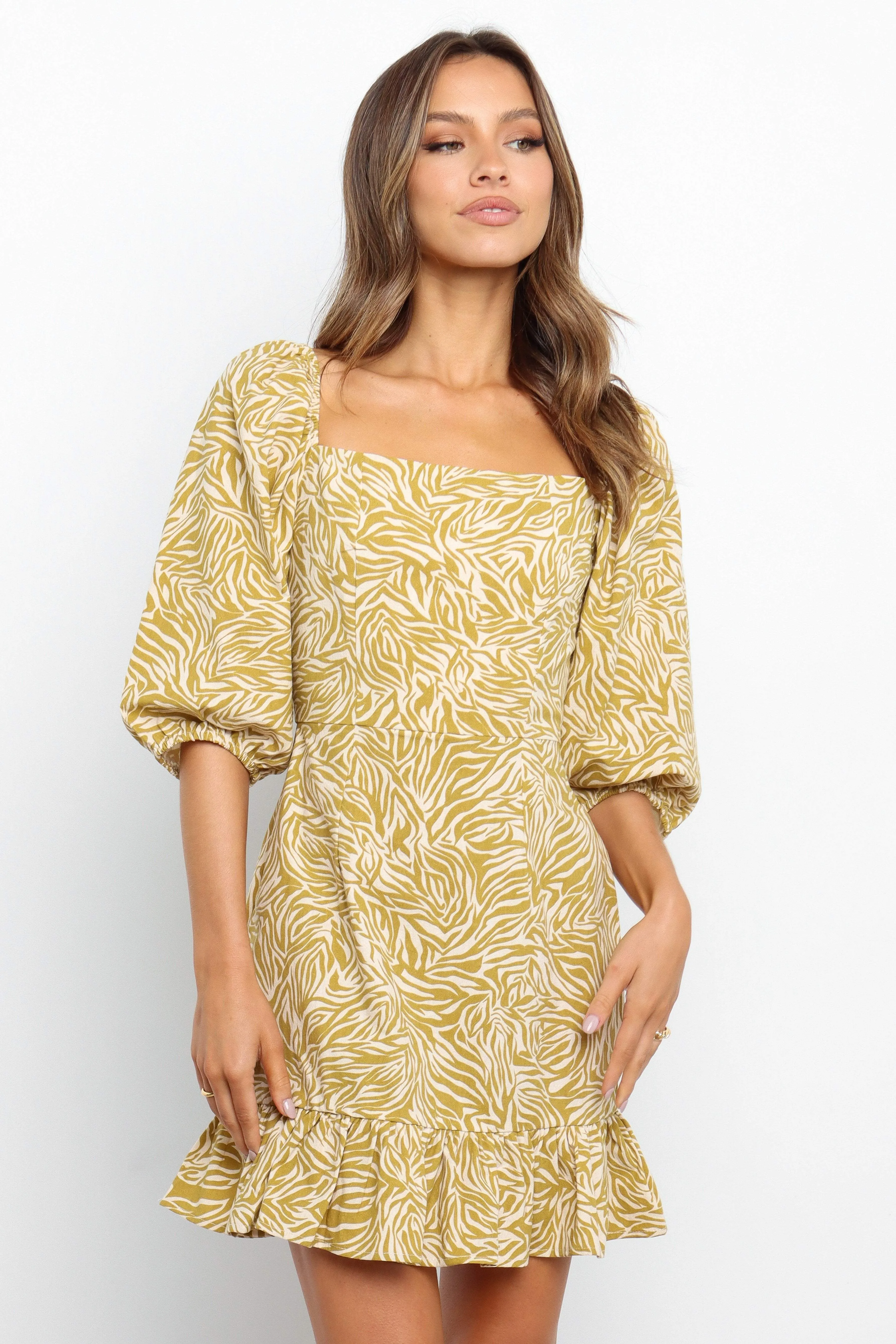 Laela Dress - Mustard sold by Petal & Pup