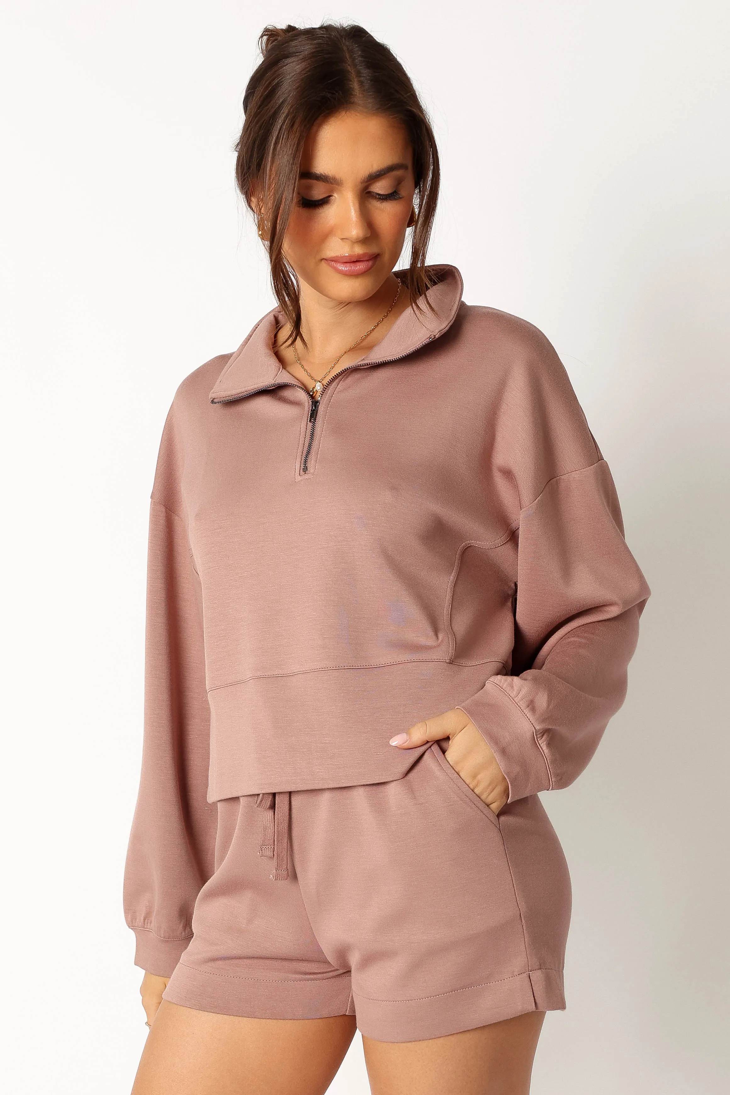 Paula Oversized Sweat Set - Mocha sold by Petal & Pup product image thumbnail 3