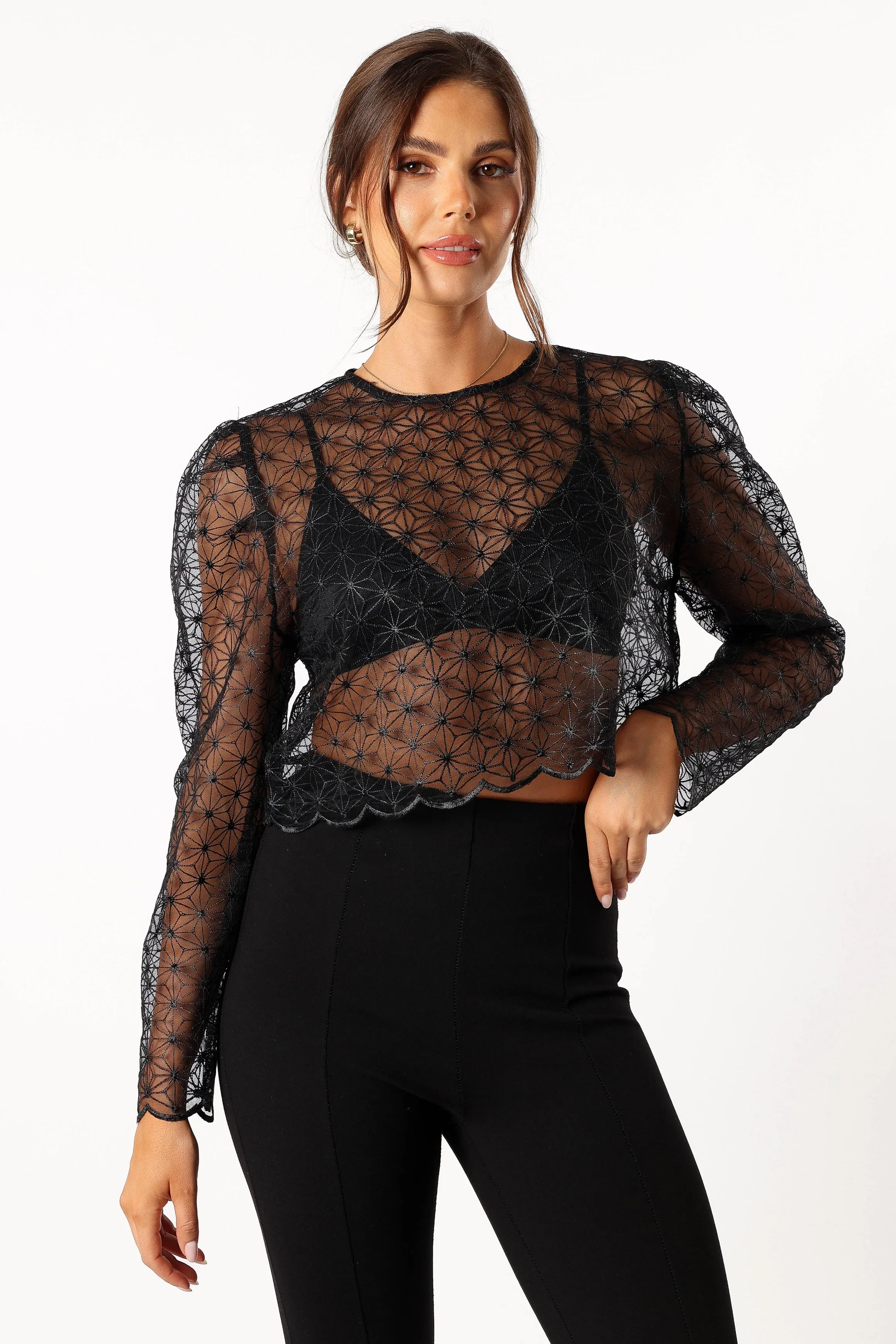 Gwen Embellished Top - Black sold by Petal & Pup product image thumbnail 5