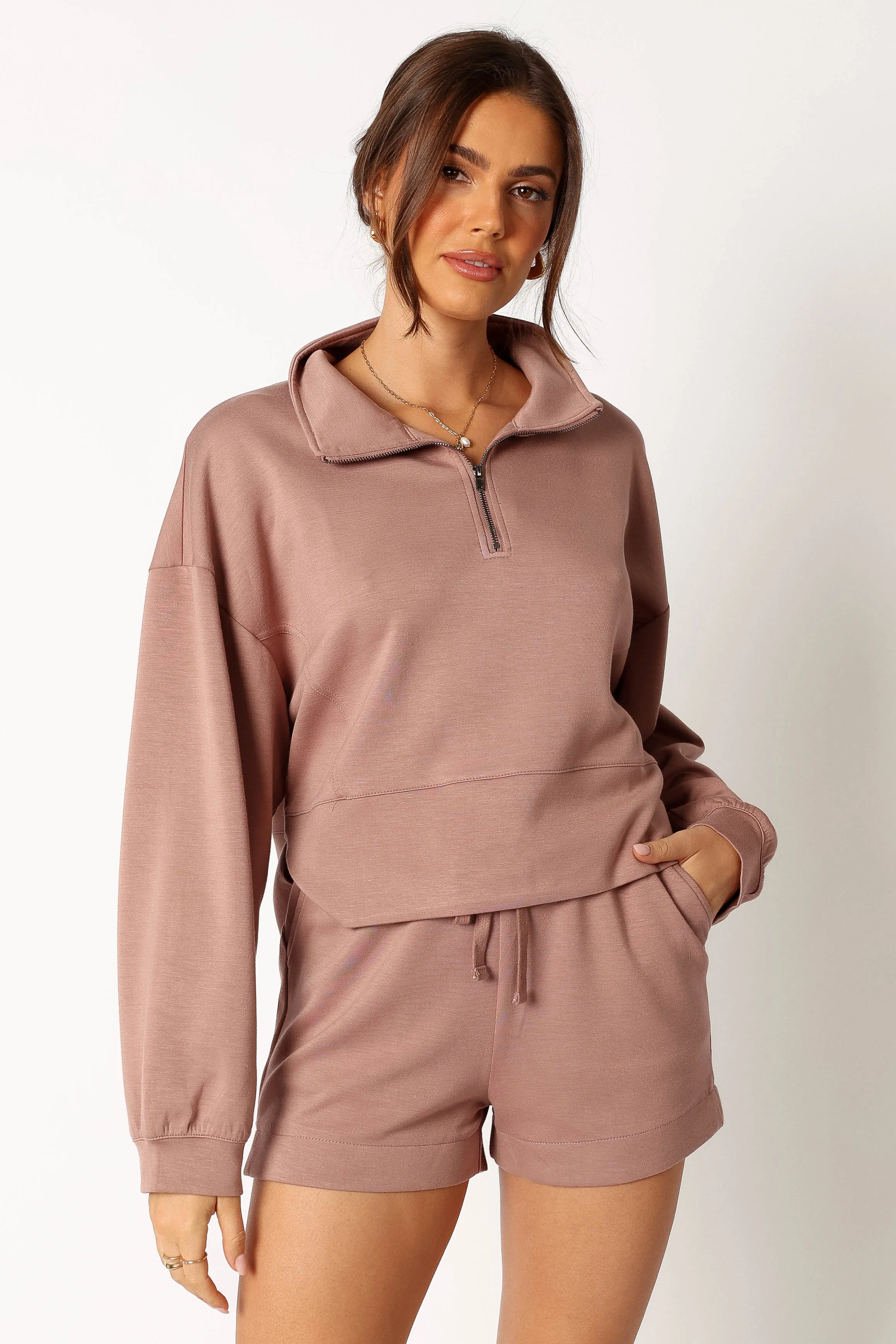 Paula Oversized Sweat Set - Mocha sold by Petal & Pup product image thumbnail 2