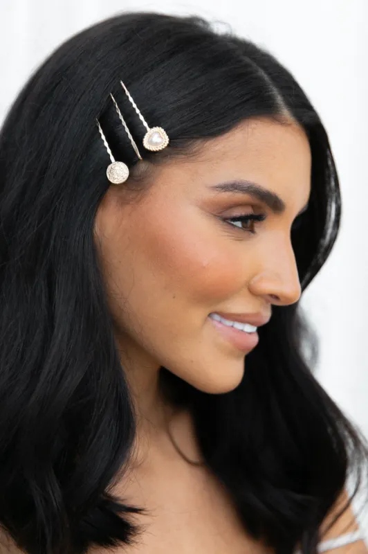 Judas Multi Pack Hair Clip - Gold sold by Petal & Pup