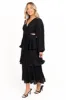 PIppa Long SLeeve Midi Dress - Black sold by Petal & Pup