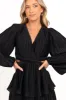 PIppa Long SLeeve Midi Dress - Black sold by Petal & Pup