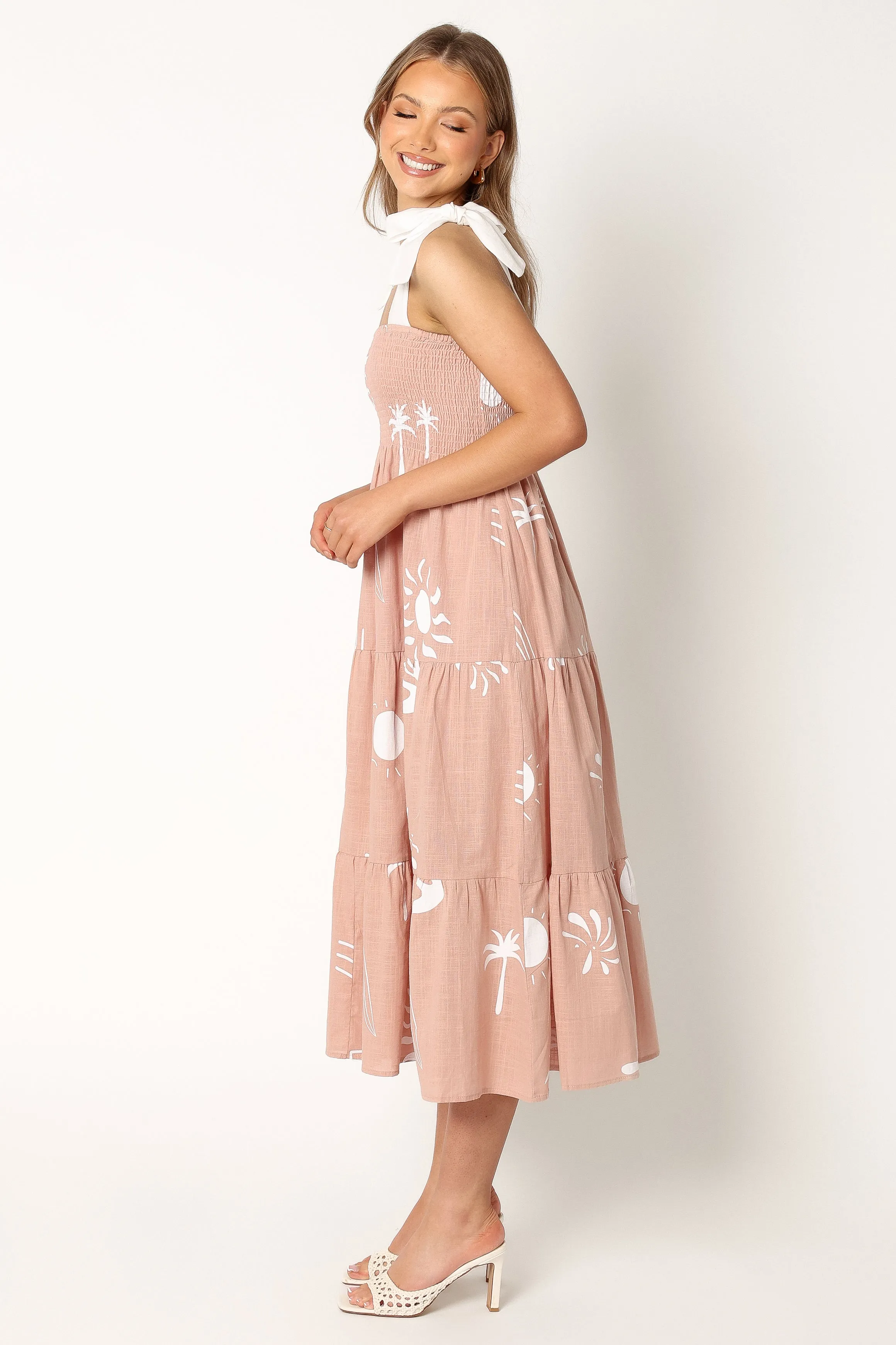 Sarelle Midi Dress - Tan Blush sold by Petal & Pup product image thumbnail 5