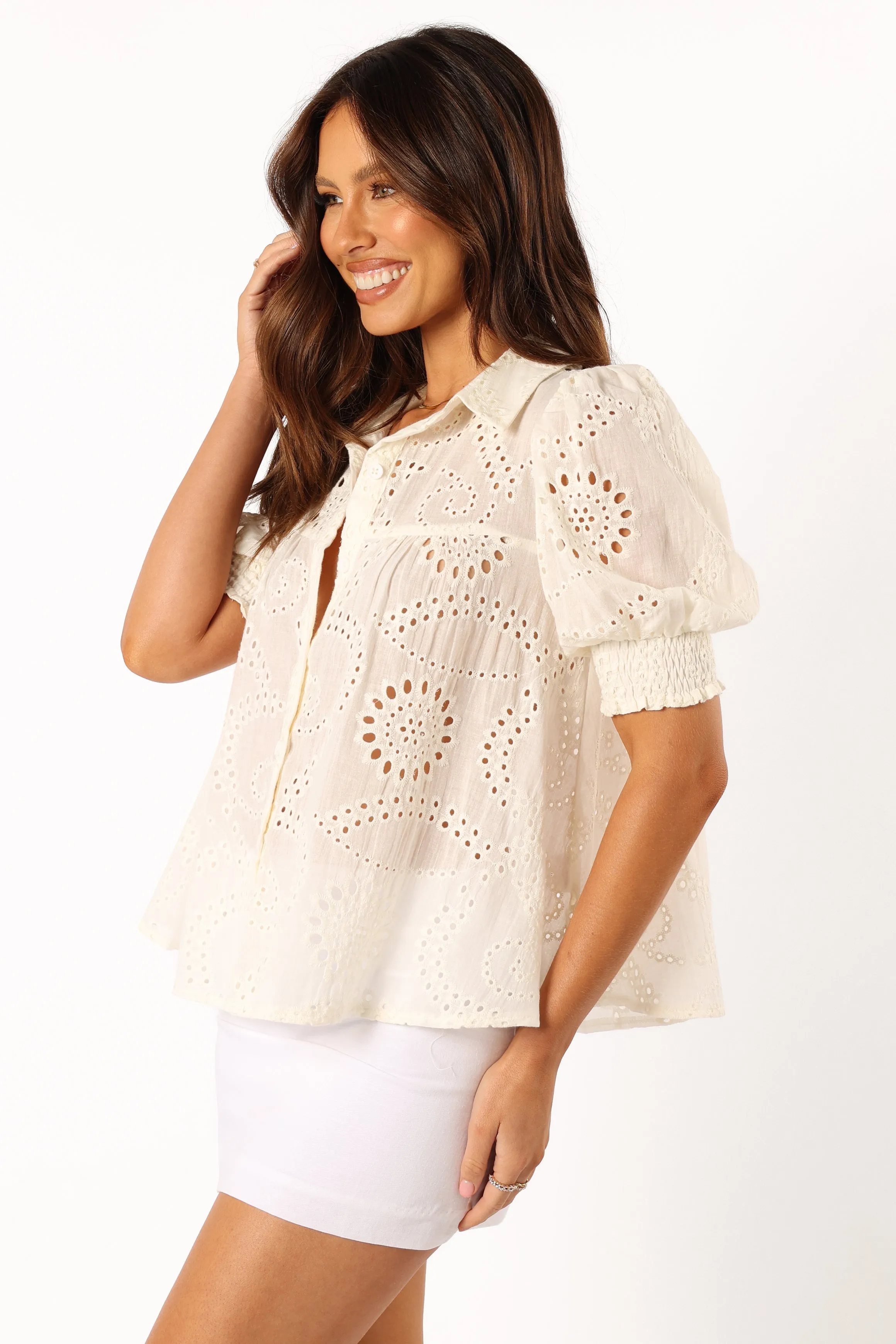 Janelle Top - White sold by Petal & Pup product image thumbnail 4