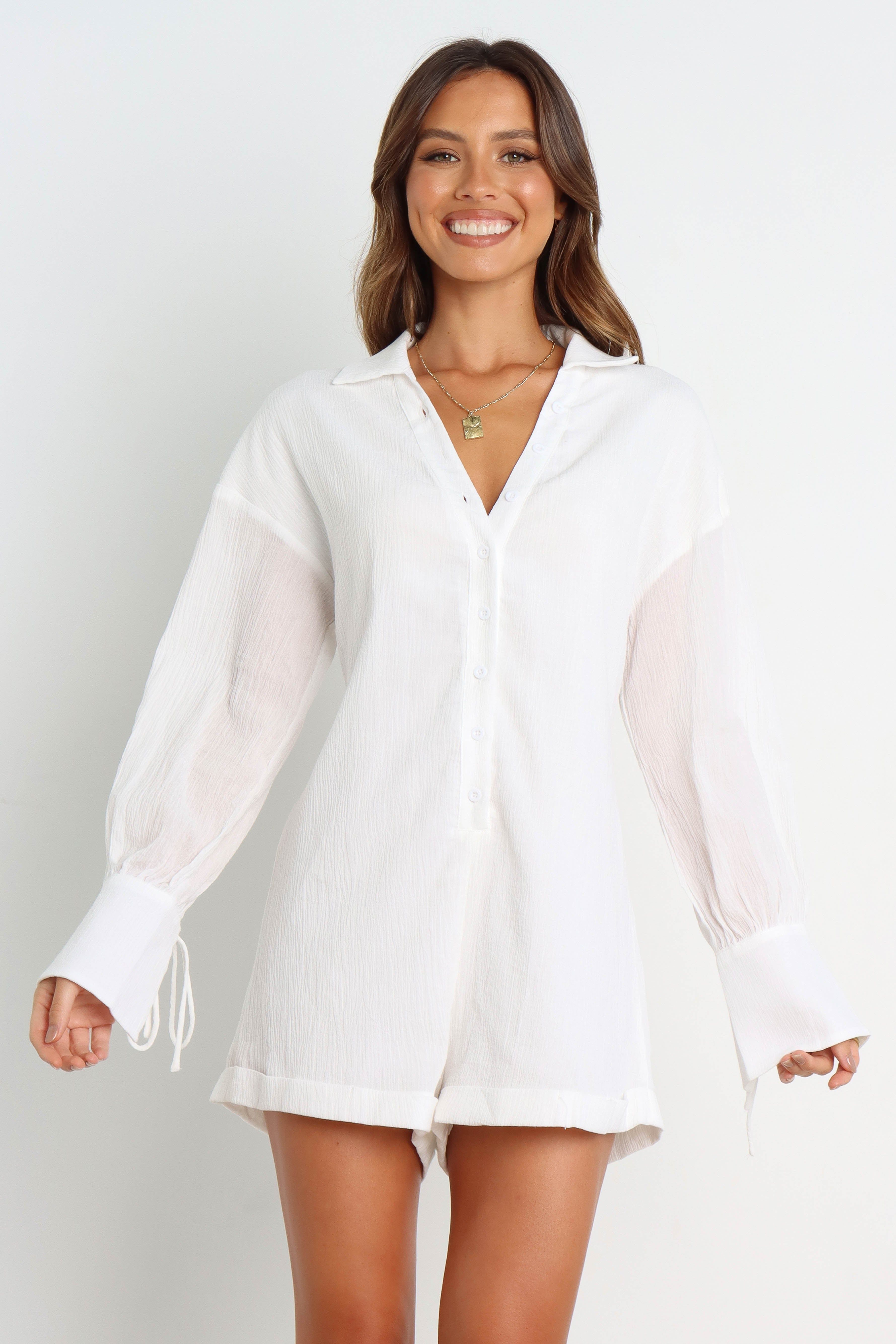 Becky Playsuit - White sold by Petal & Pup product image thumbnail 7