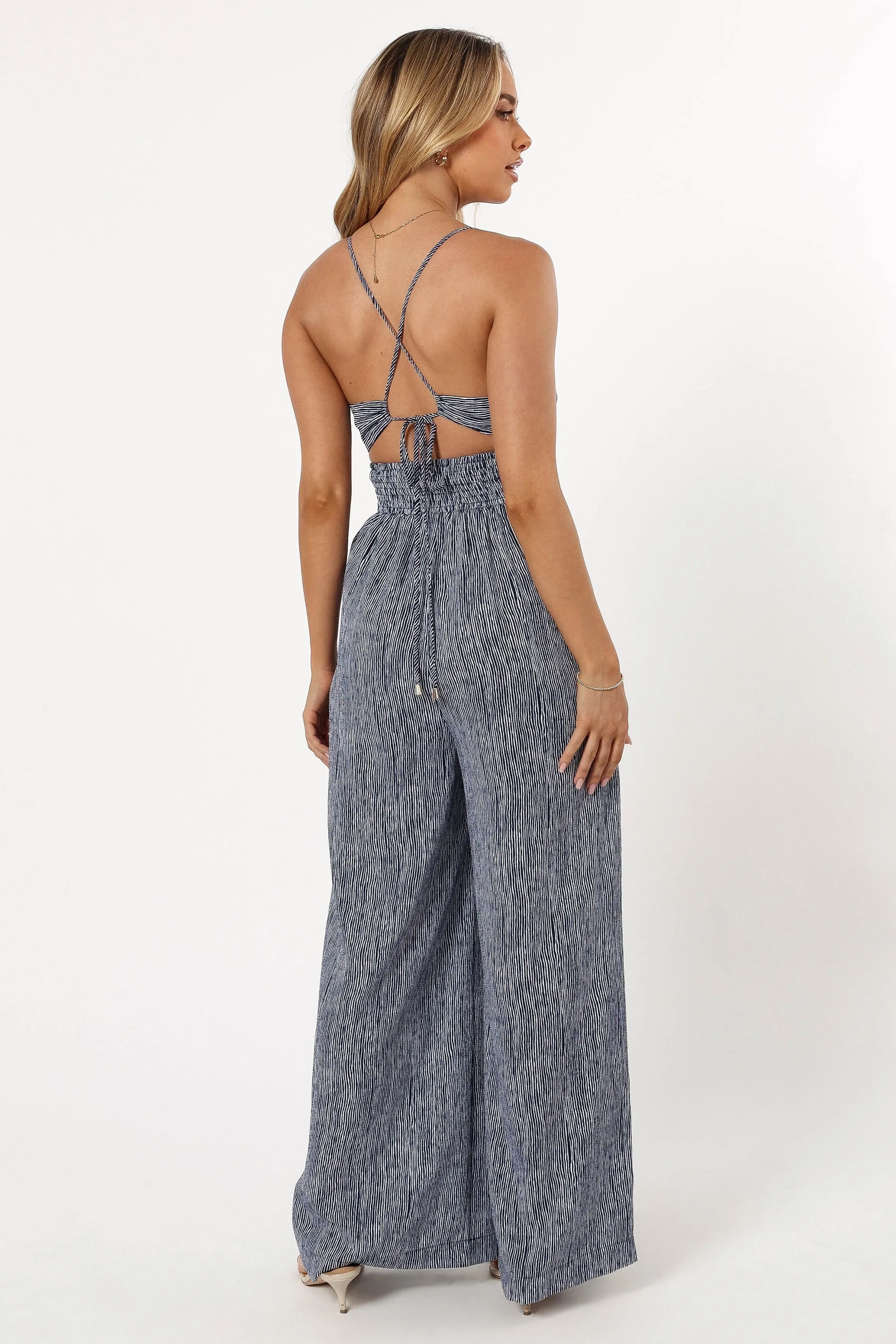 Floria Jumpsuit - Navy White sold by Petal & Pup product image thumbnail 4