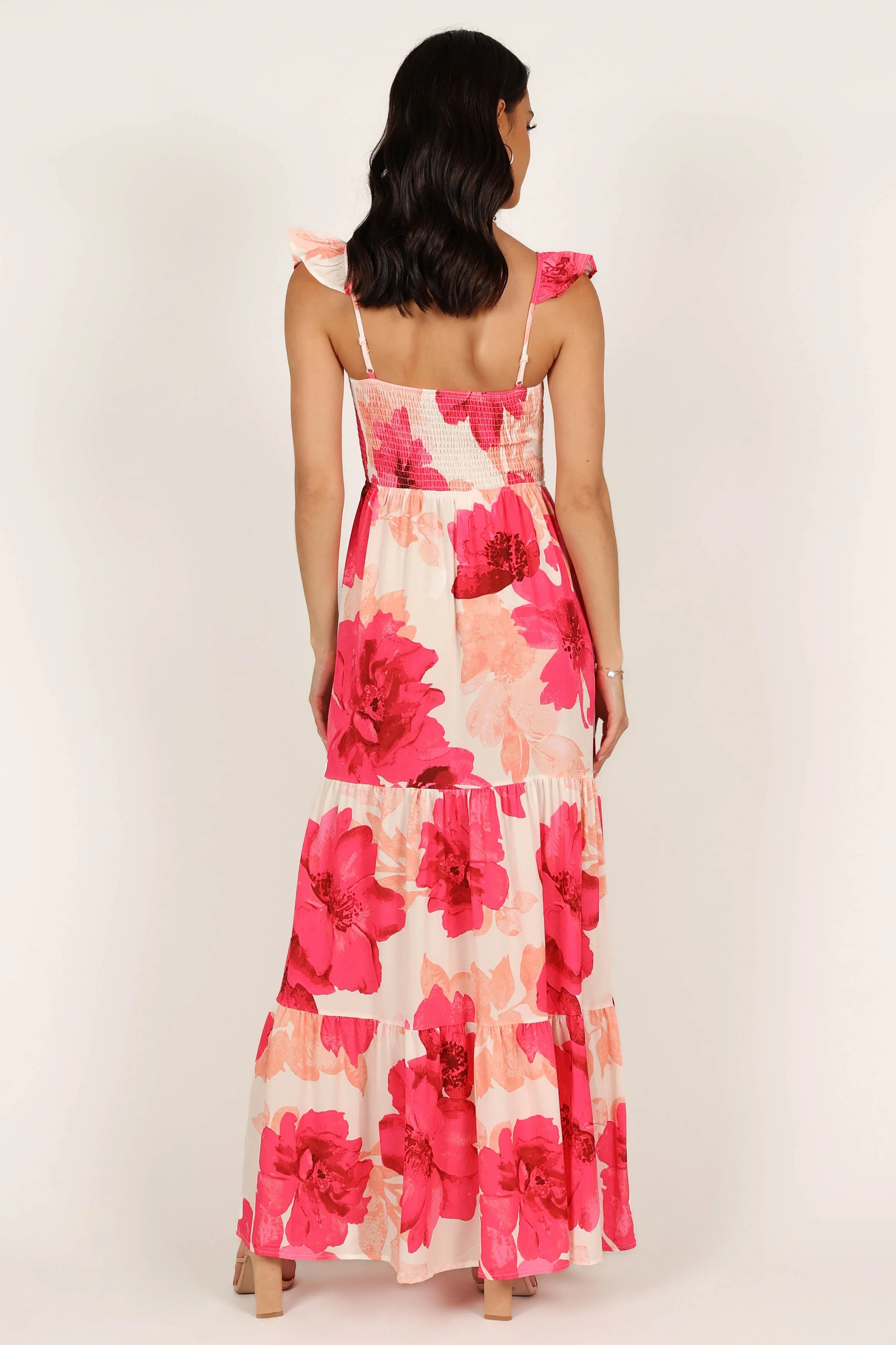 Tilly Shirred Maxi Dress - Pink sold by Petal & Pup product image thumbnail 4