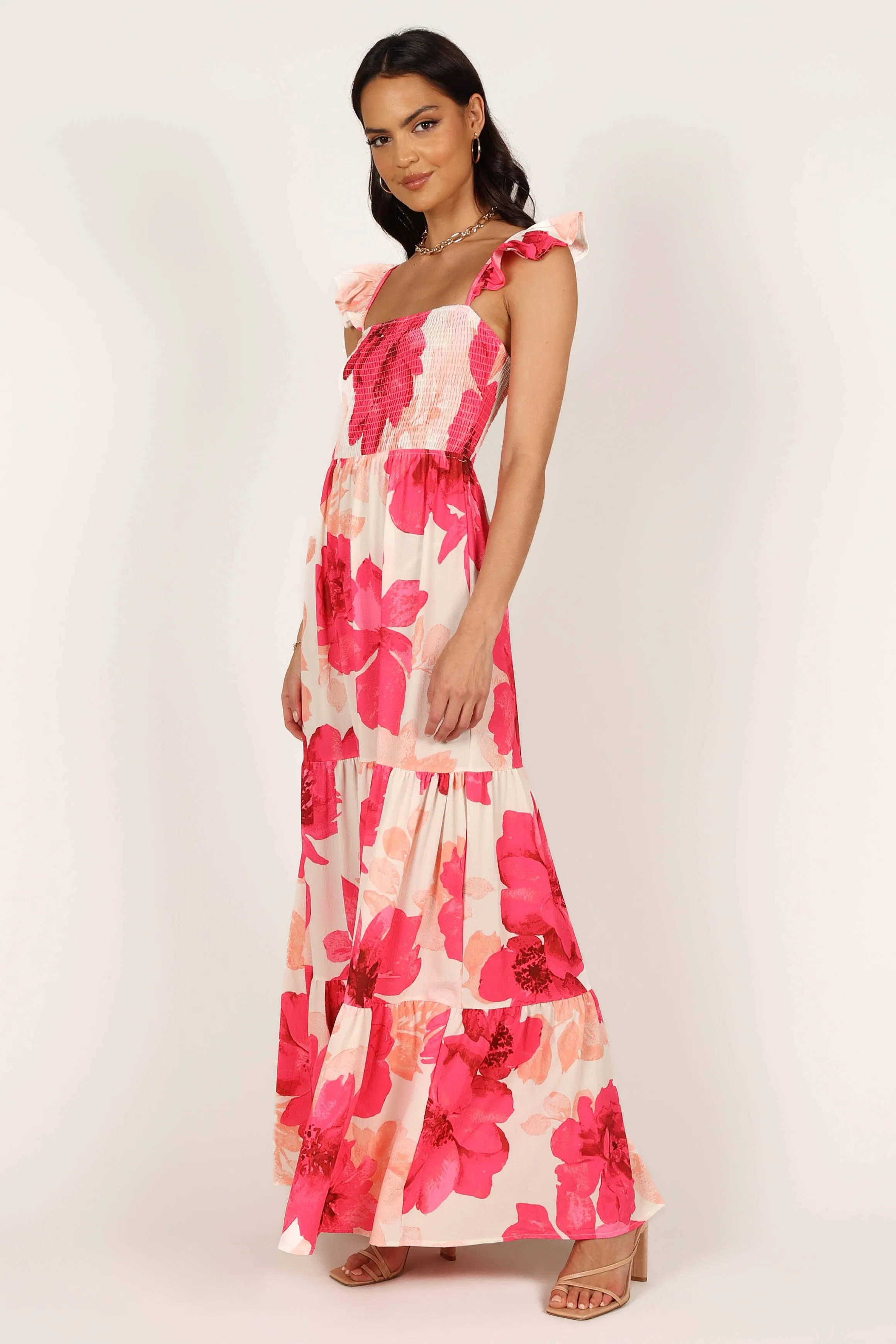 Tilly Shirred Maxi Dress - Pink sold by Petal & Pup product image thumbnail 2