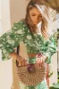 Isle Straw Crossbody Bag - Natural sold by Petal & Pup