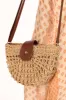 Isle Straw Crossbody Bag - Natural sold by Petal & Pup