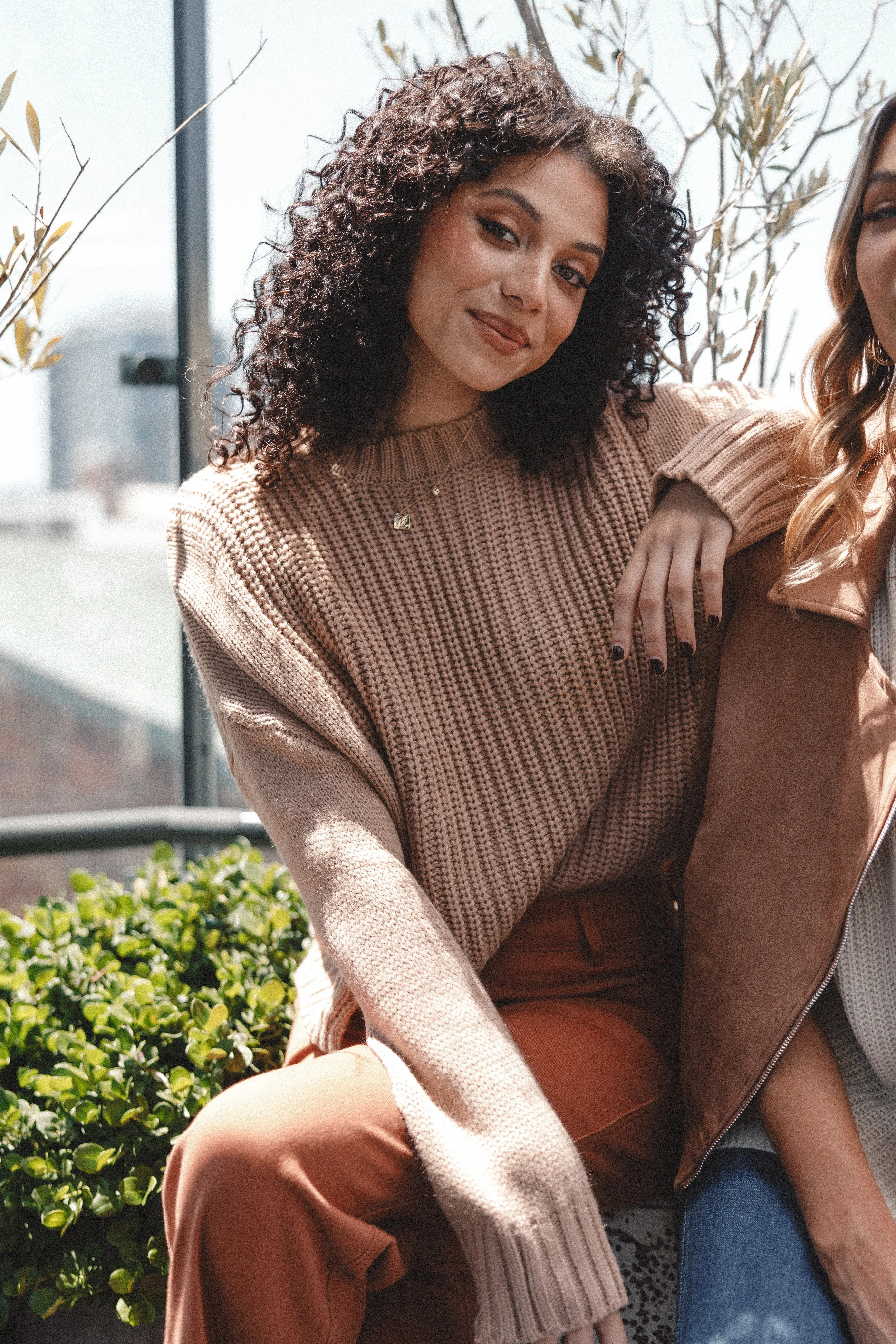 Arlette Textured Knit Sweater - Stone sold by Petal & Pup product image thumbnail 2