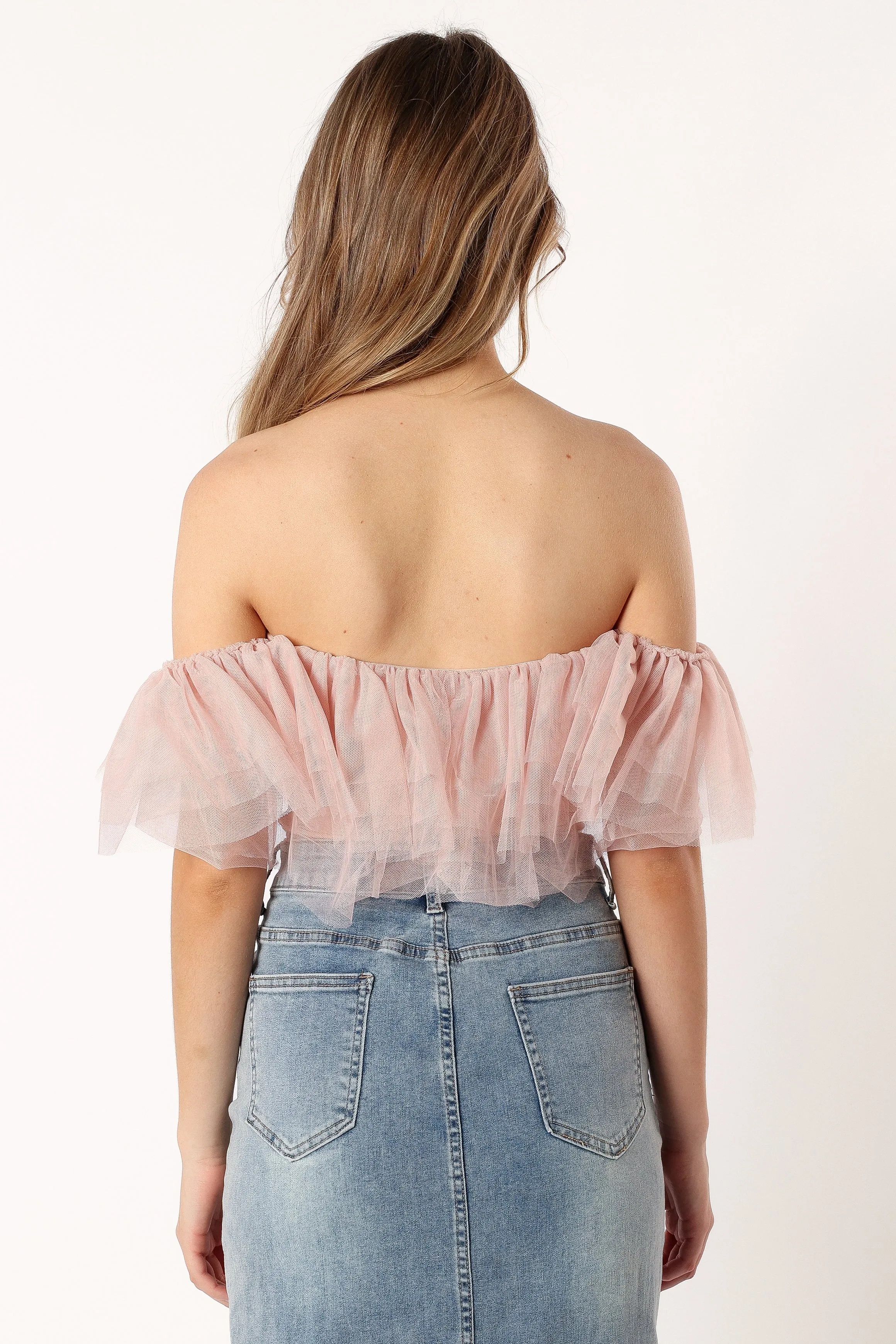 Dae Off Shoulder Bodysuit - Blush sold by Petal & Pup product image thumbnail 3