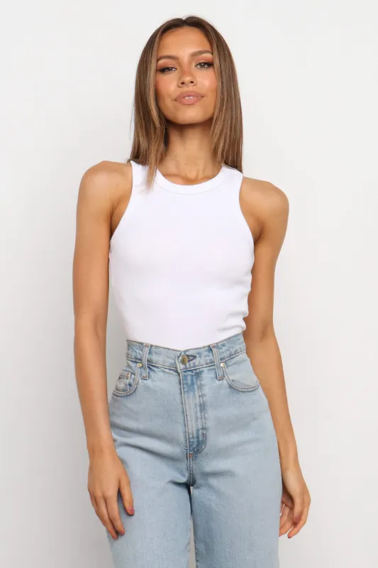 Misty Top - White sold by Petal & Pup