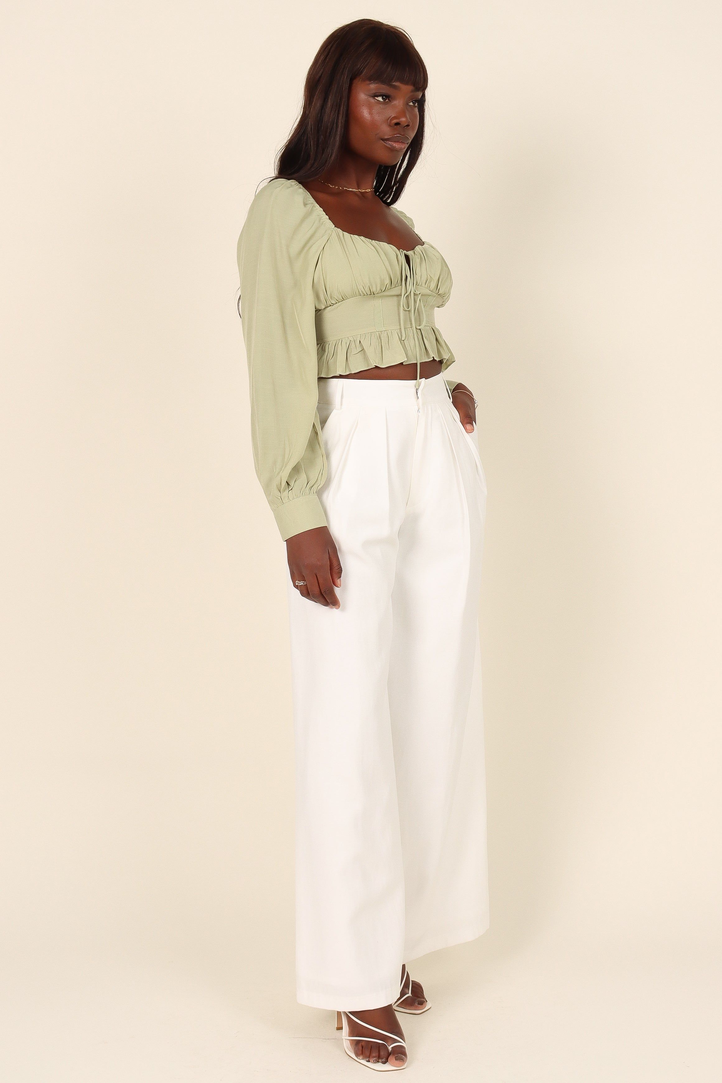 Claire Top - Green sold by Petal & Pup product image thumbnail 5