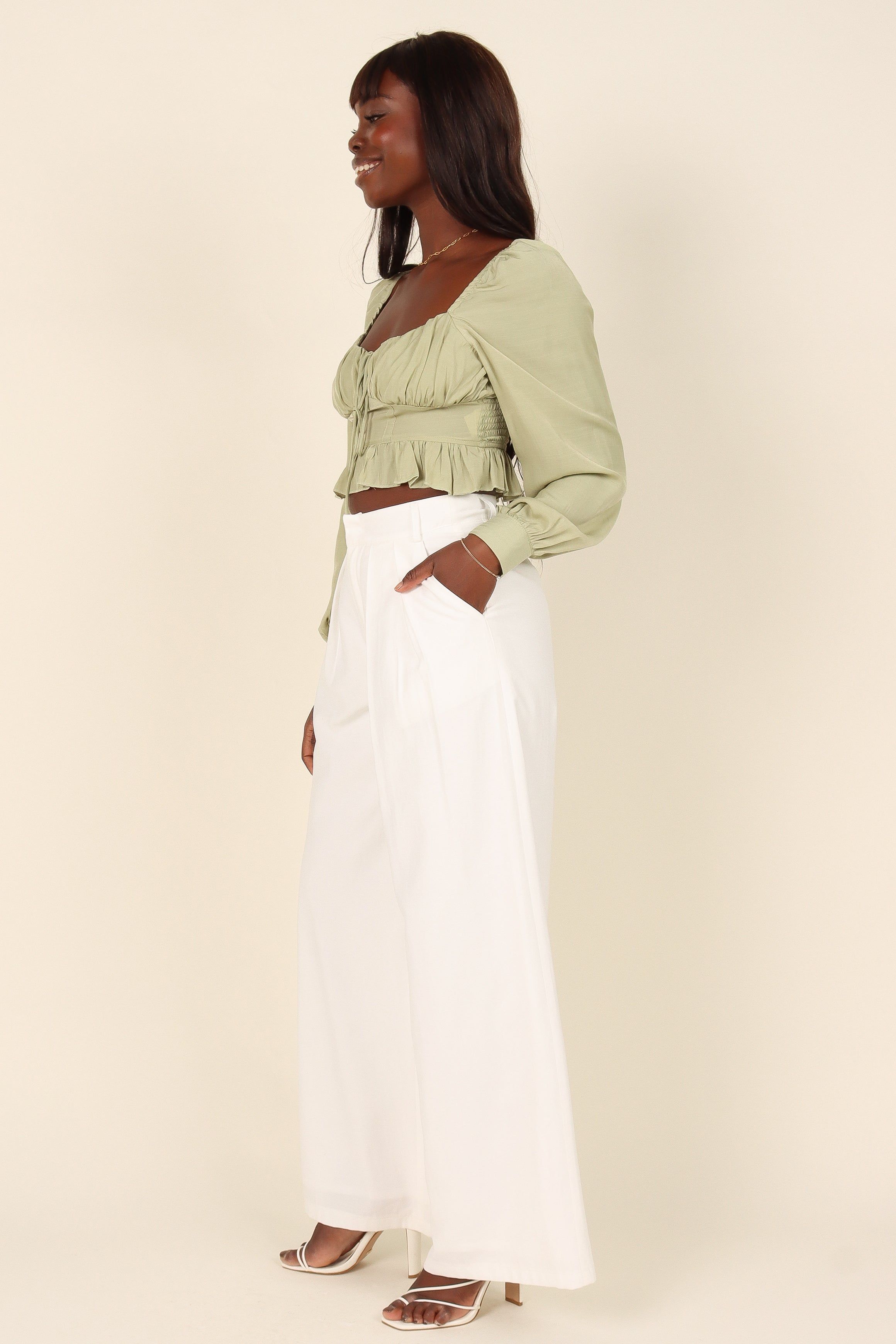 Claire Top - Green sold by Petal & Pup product image thumbnail 4