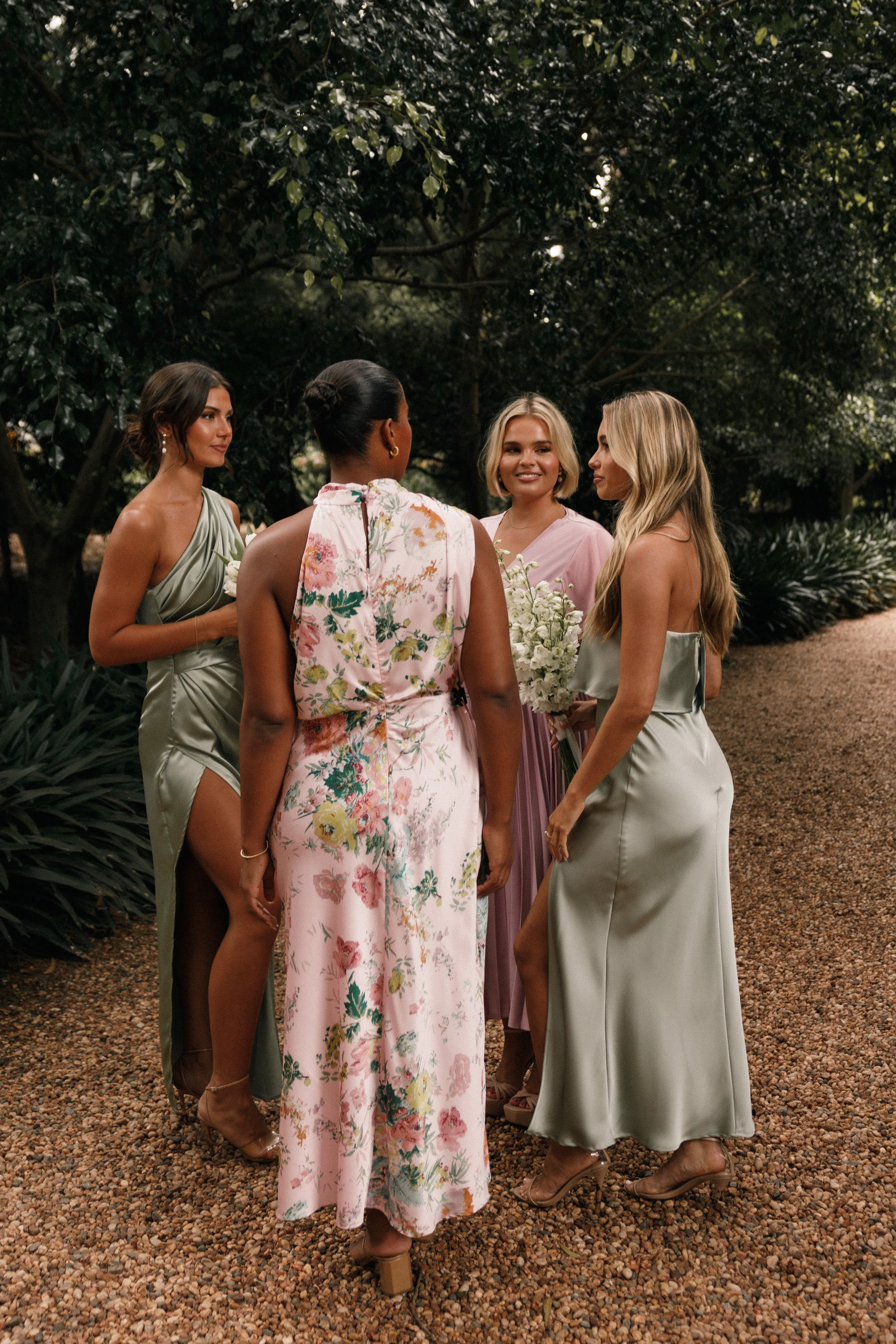 Anabelle Halter Neck Midi Dress - Pink Floral sold by Petal & Pup product image thumbnail 4