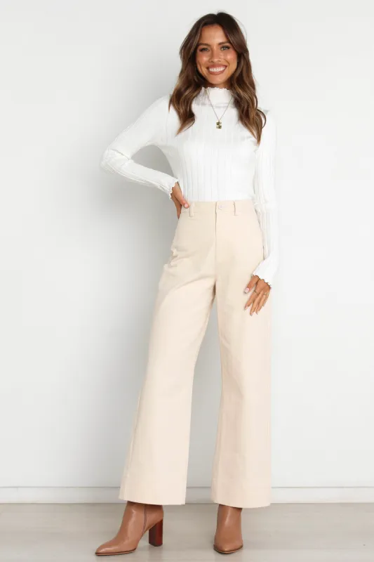 Lawrence Pant - Beige sold by Petal & Pup