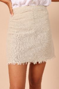 Indi Mini Skirt - Beige, sold by Petal & Pup
