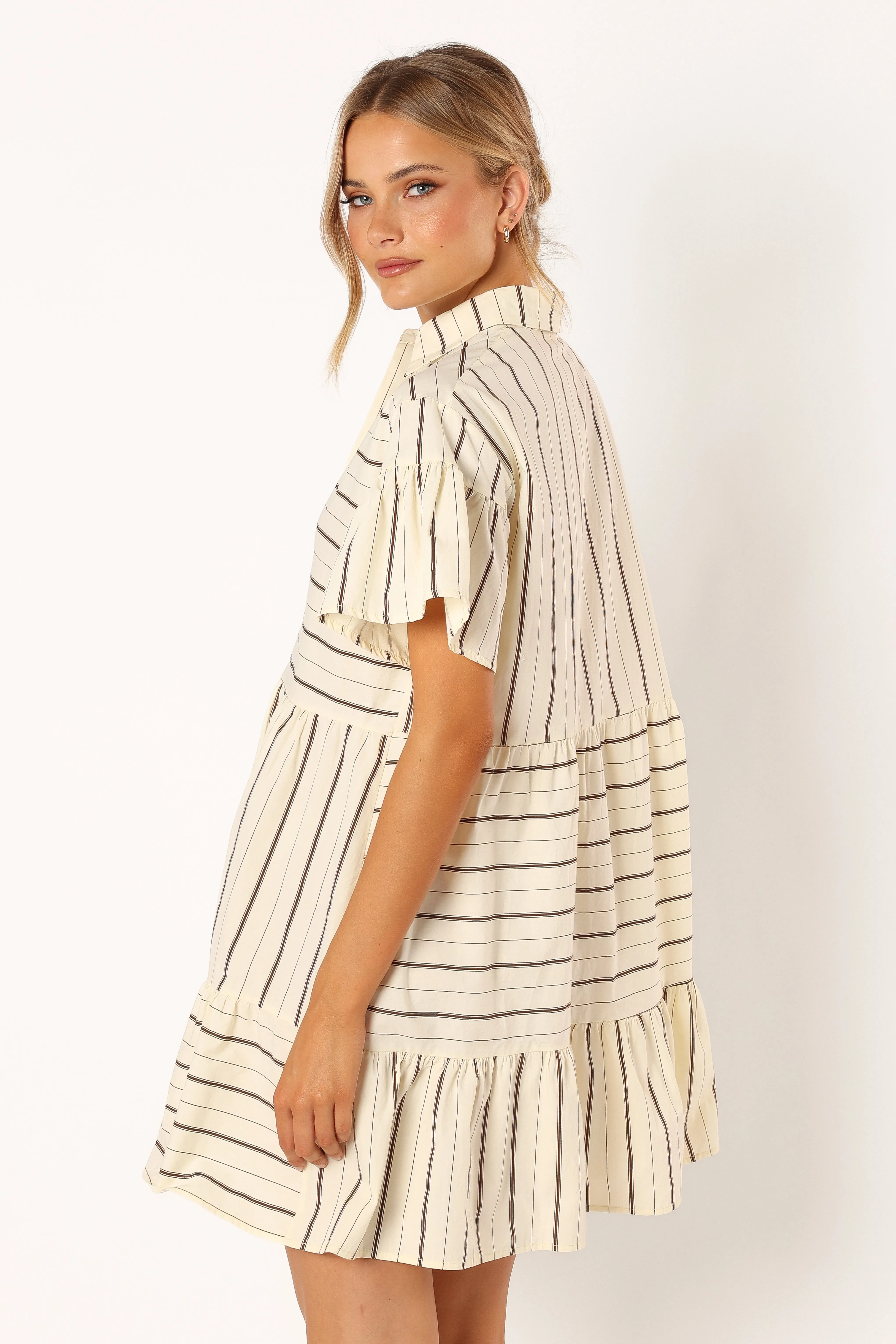 Peachy Mini Dress - Beige Tan sold by Petal & Pup product image thumbnail 3