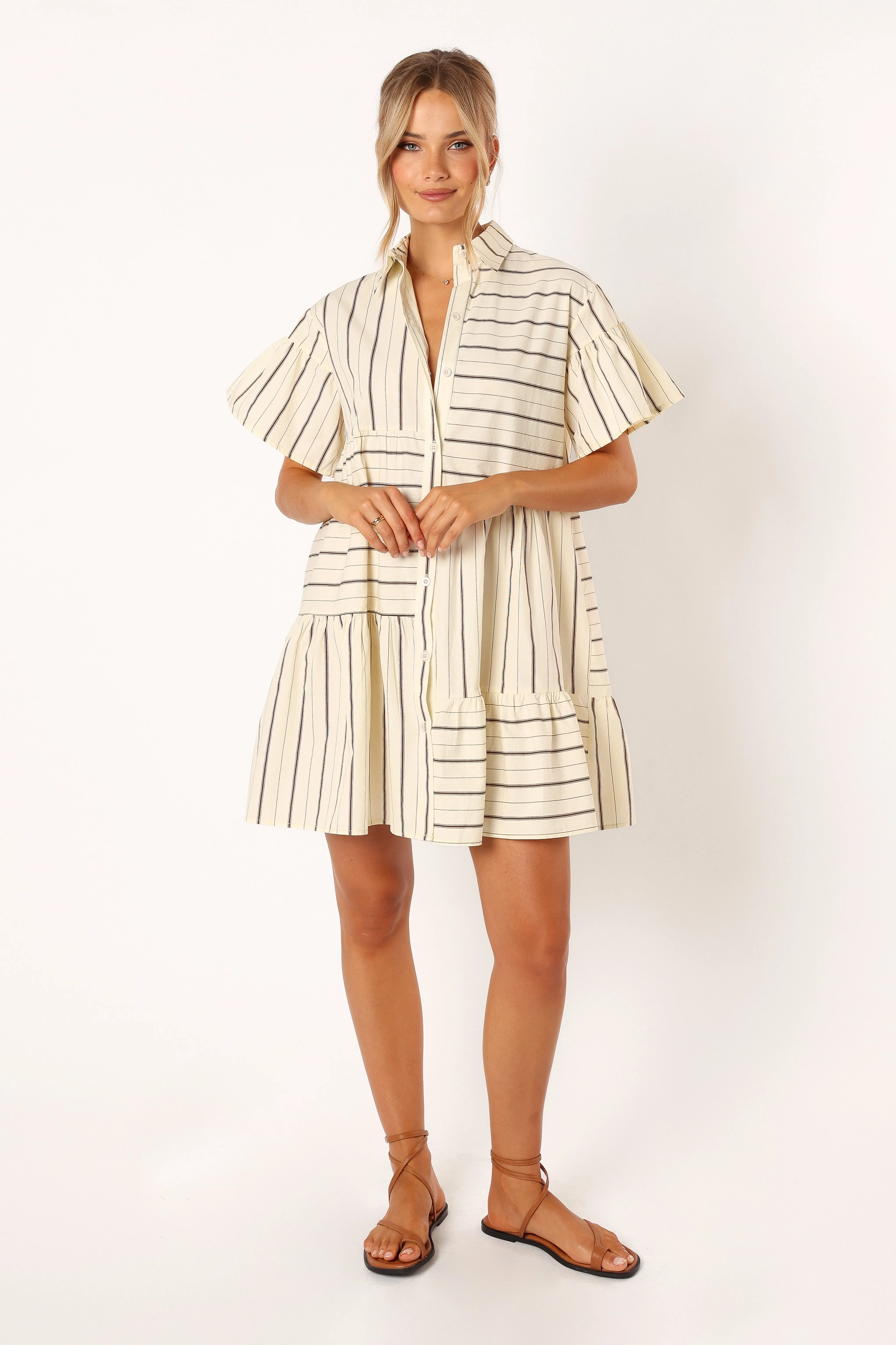 Peachy Mini Dress - Beige Tan sold by Petal & Pup product image thumbnail 5