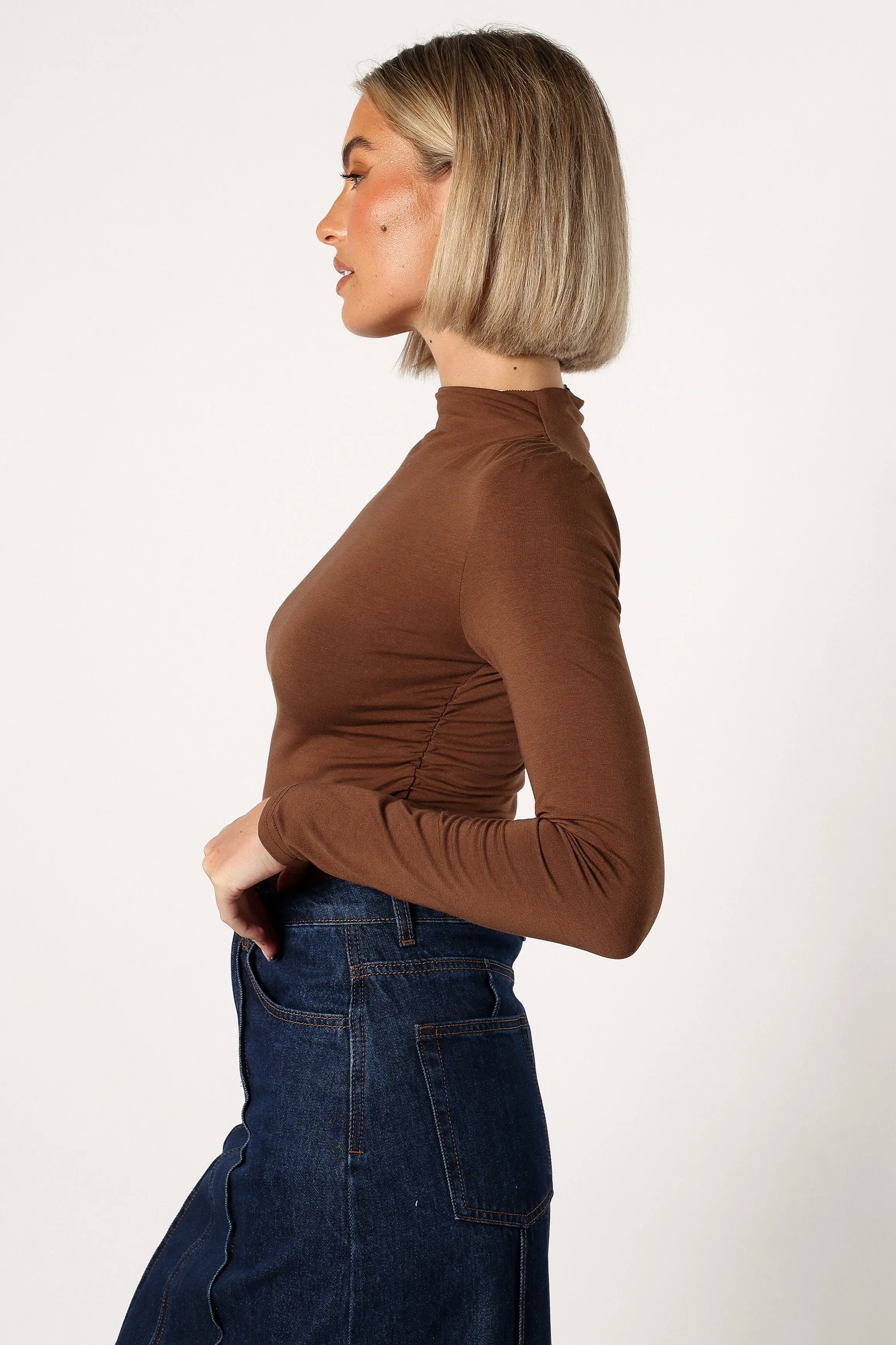 Wanda Long Sleeve Top - Coco Brown sold by Petal & Pup product image thumbnail 2