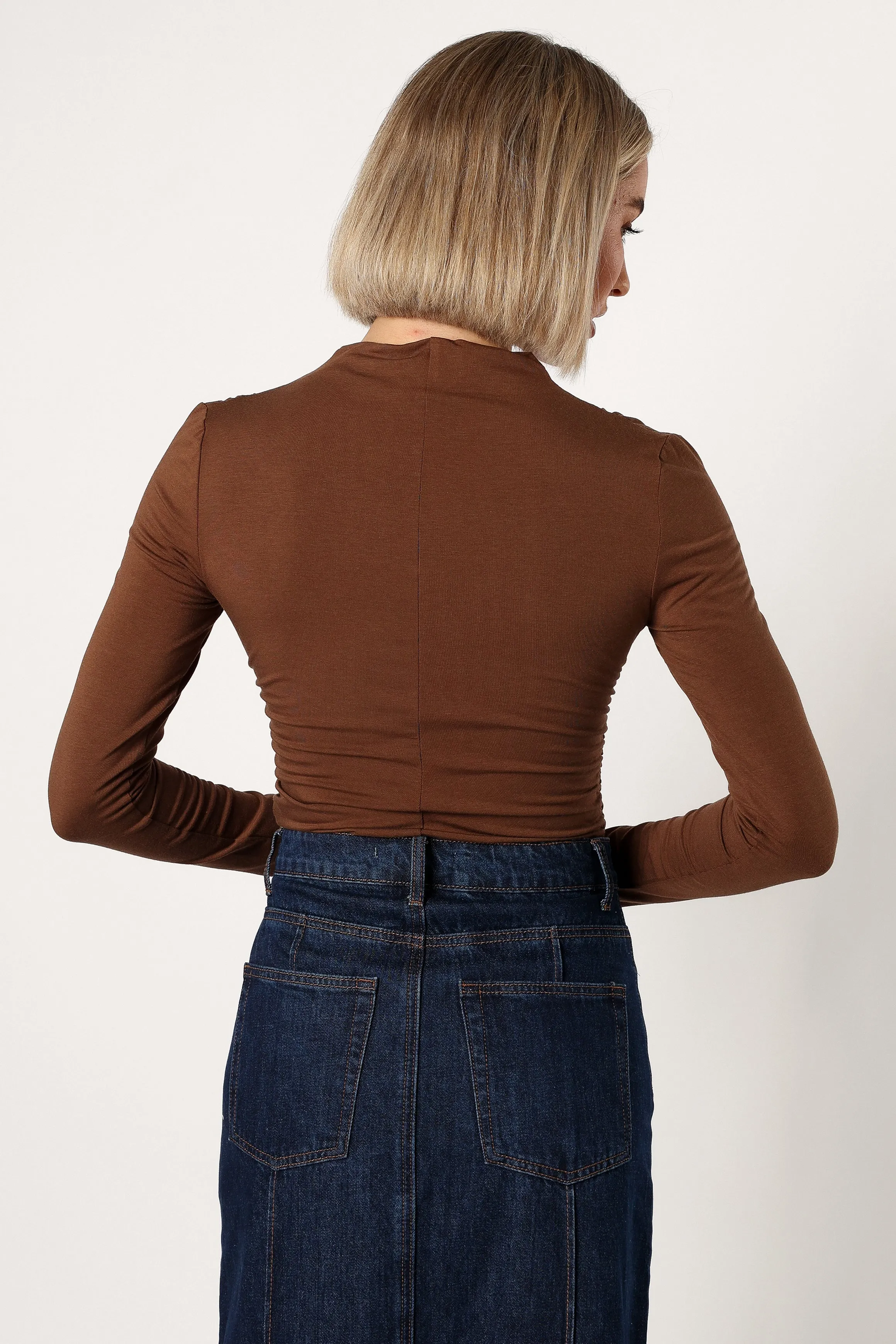 Wanda Long Sleeve Top - Coco Brown sold by Petal & Pup product image thumbnail 3