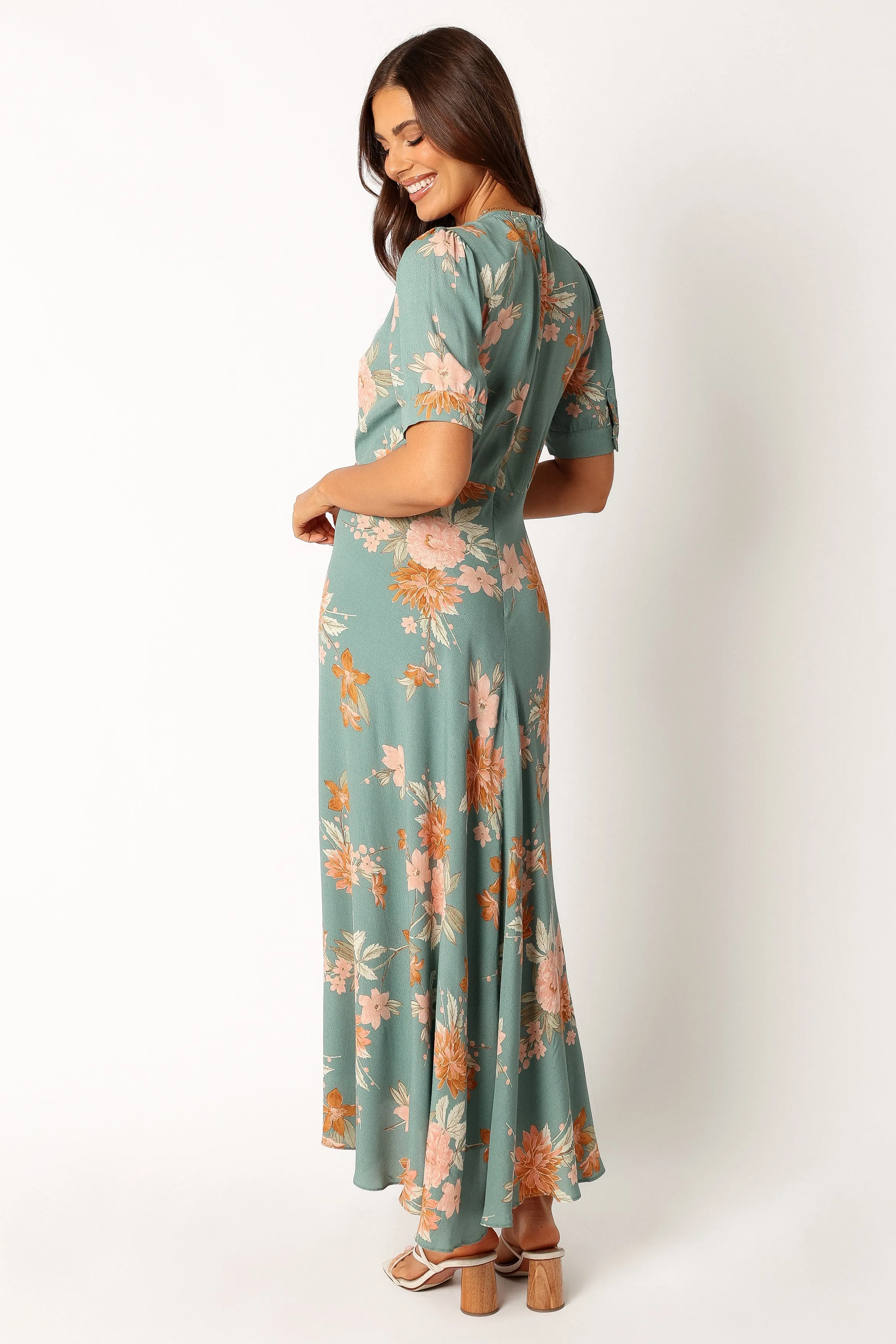 Frampton Midi Dress - Blue Floral sold by Petal & Pup product image thumbnail 4