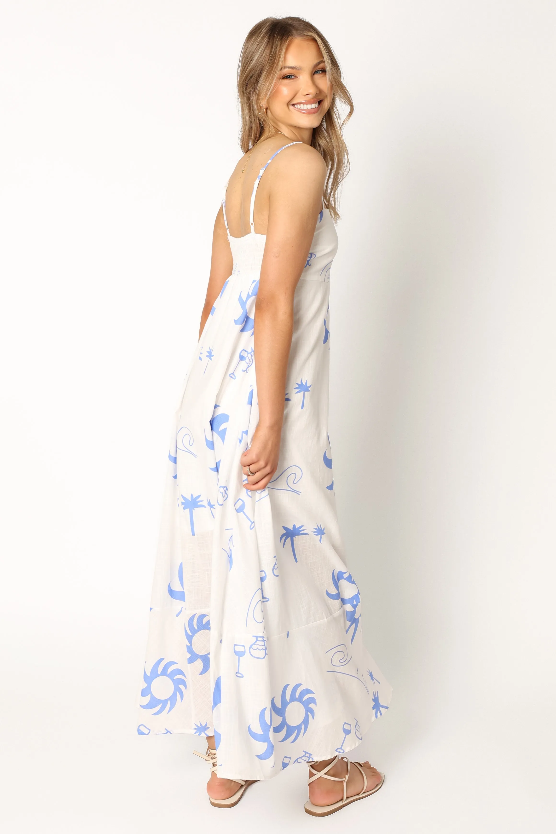 Seville Maxi Dress - Blue Wave sold by Petal & Pup product image thumbnail 5