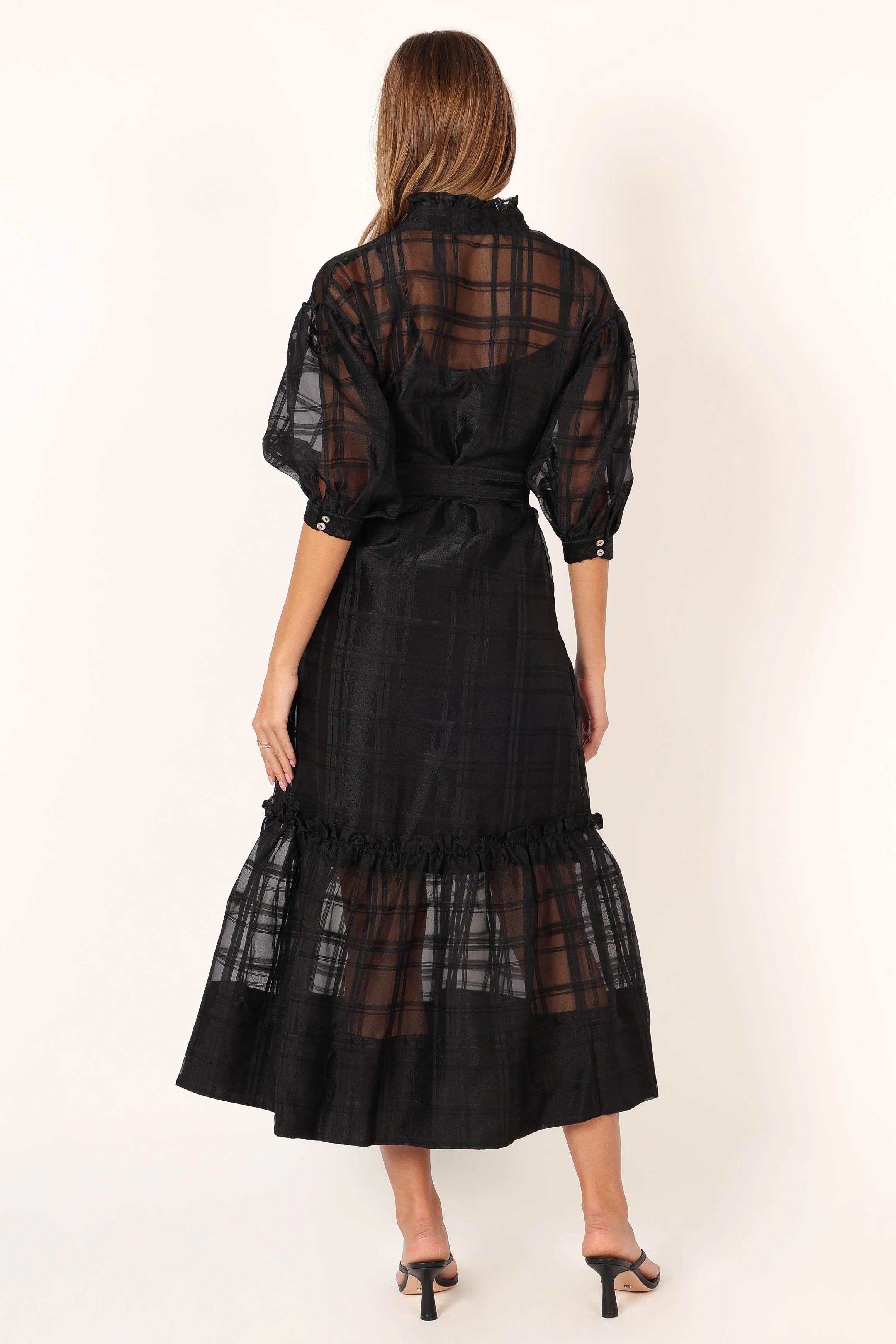 Izzy Long Sleeve Maxi Dress - Black sold by Petal & Pup product image thumbnail 4