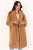 Beatrice Faux Fur Coat - Camel sold by Petal & Pup